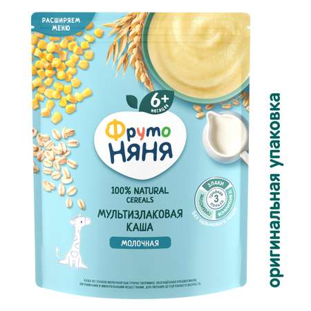 Каша молочная ФрутоНяня мультизлаковая 200г с 6месяцев