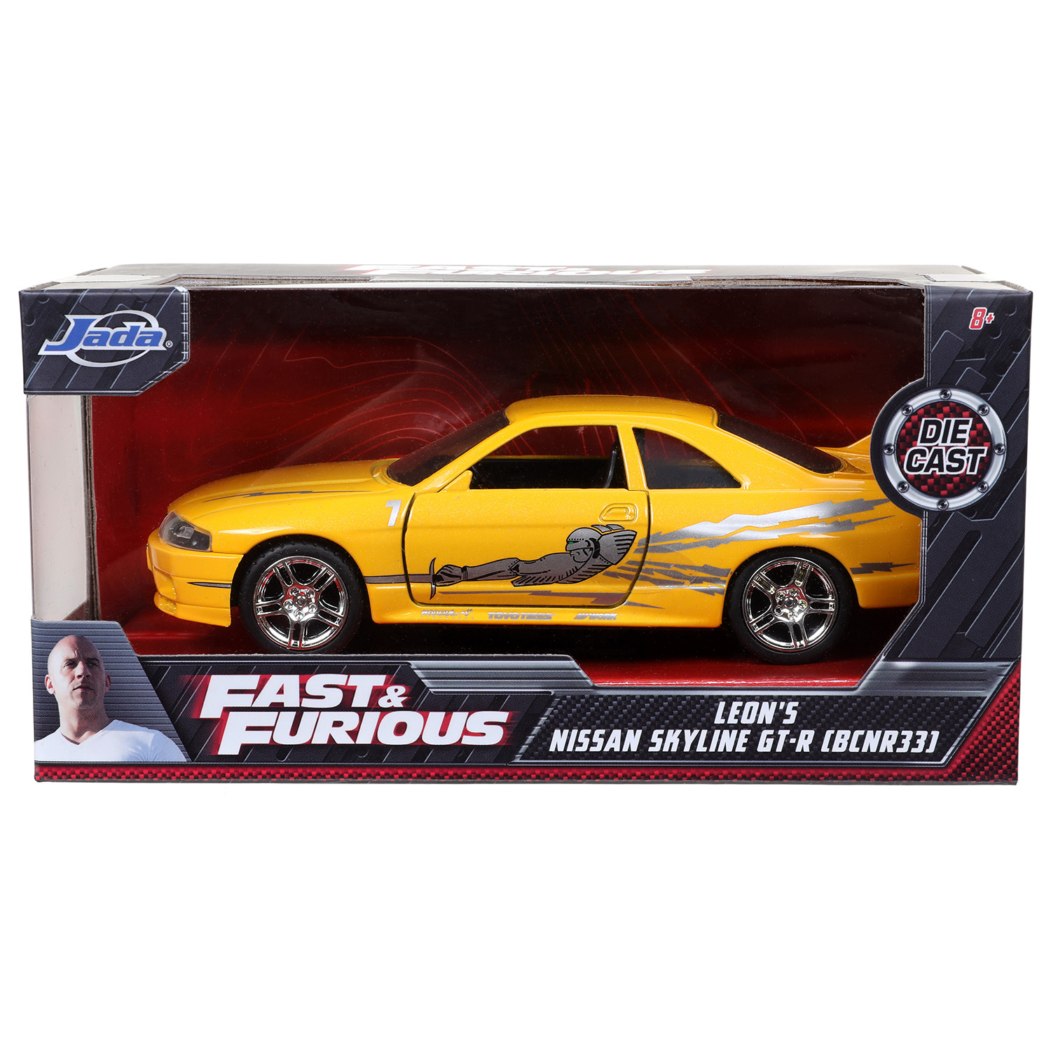 Автомобиль Jada Toys Nissan 1:32 желтый ТоуR108 - фото 2
