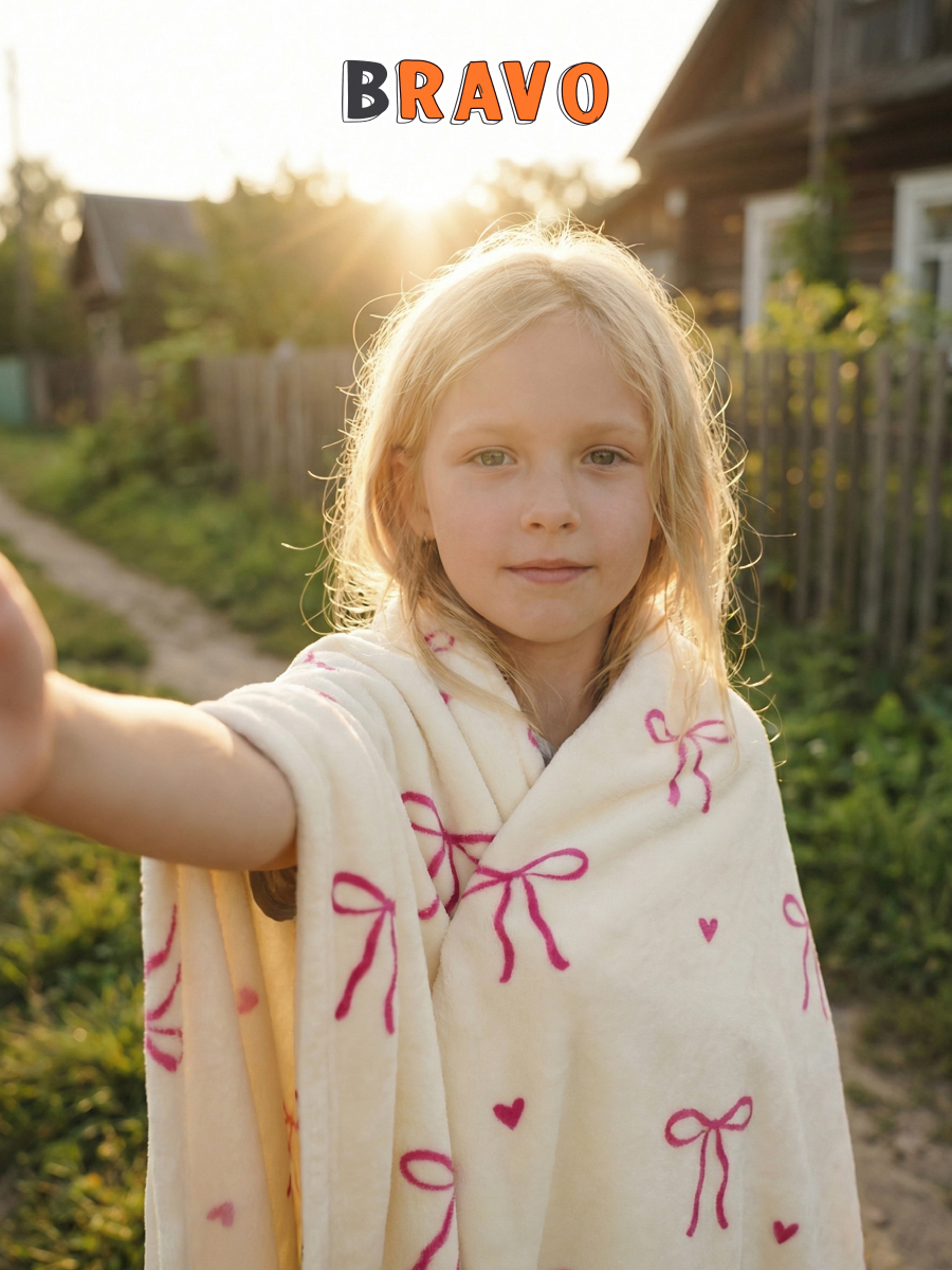 Покрывало BRAVO Бантики 150 x 200 см велсофт - фото 14