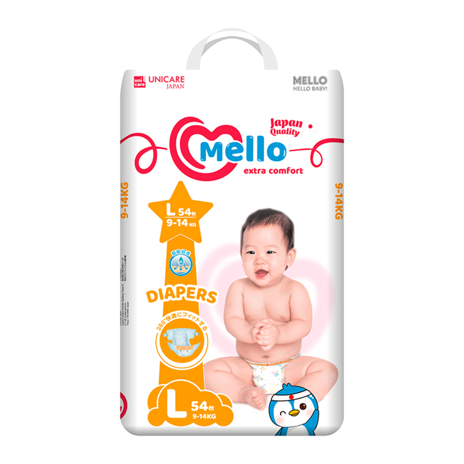 Подгузники MELLO Comfort 4 (9-14 кг) 54 шт. - фото 1