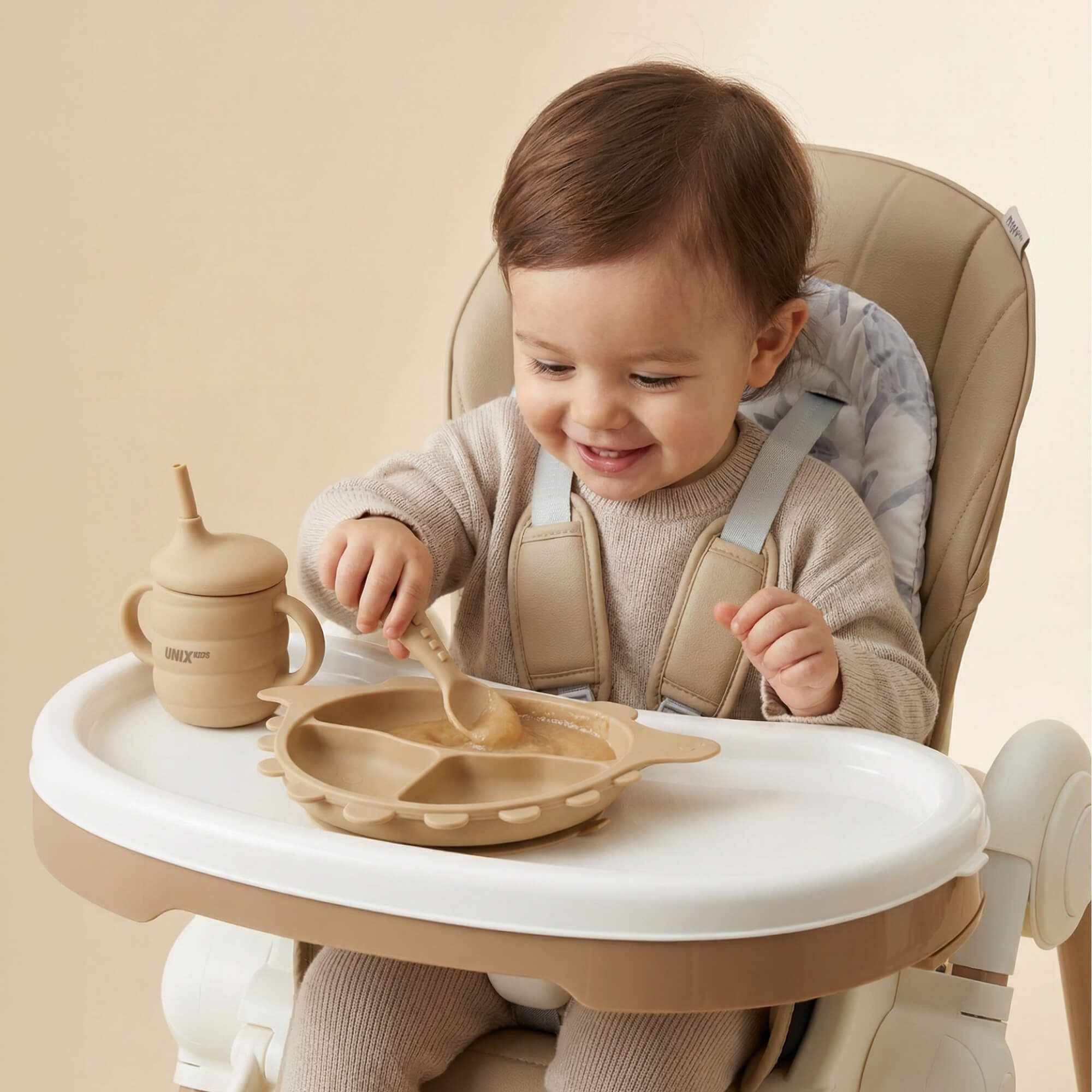 Набор посуды UNIX Kids для кормления Дино / Dino 9 предм. - фото 23