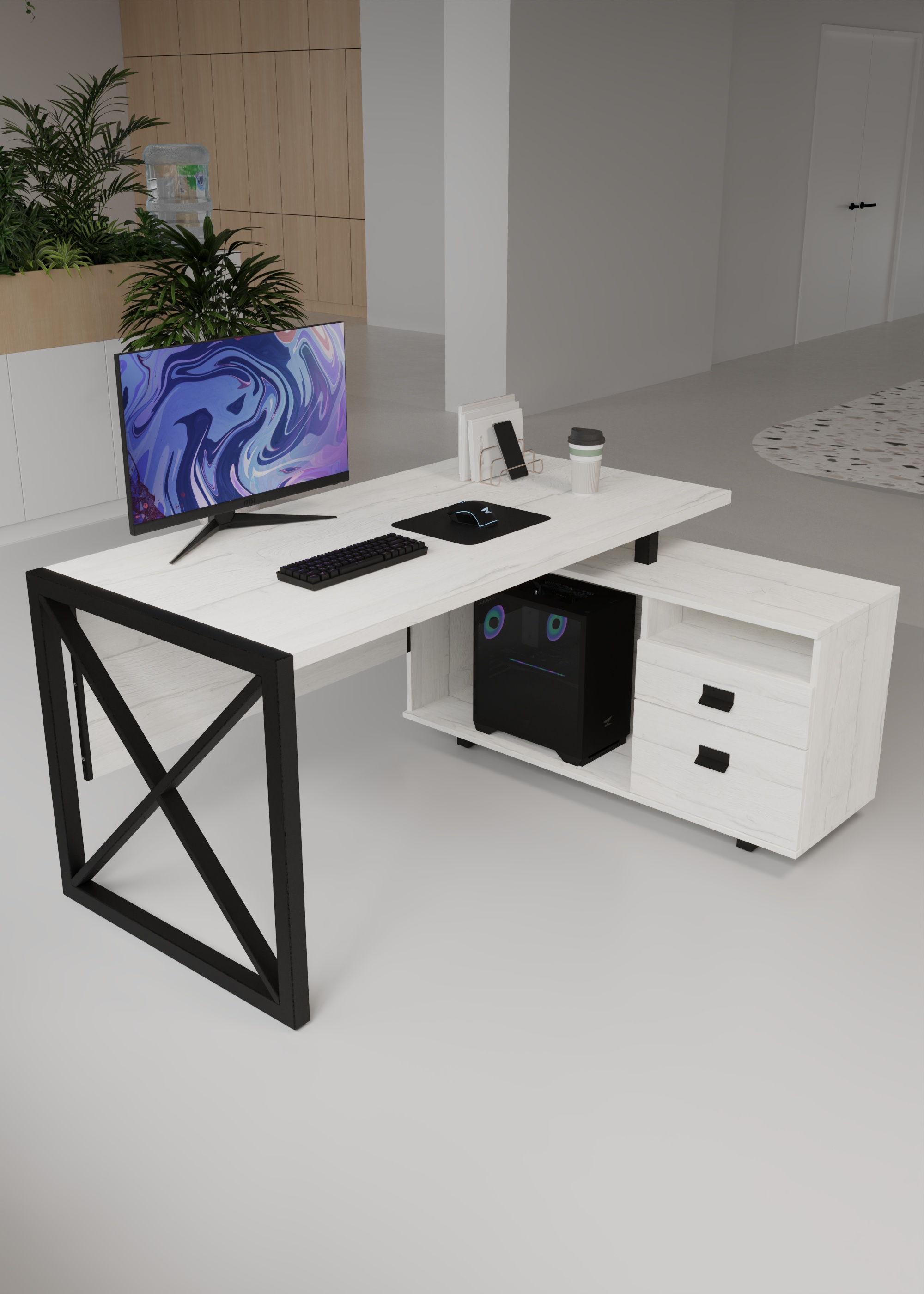 Письменный стол КАЛИФОРНИЯ МЕБЕЛЬ Хардвиг СР01 - фото 8