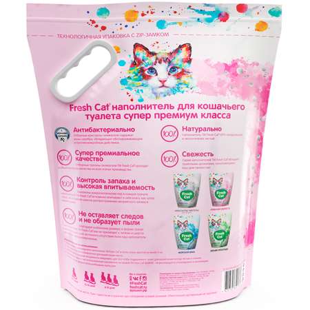 Наполнитель для кошек Fresh Cat силикагелевый Утренняя свежесть 2кг