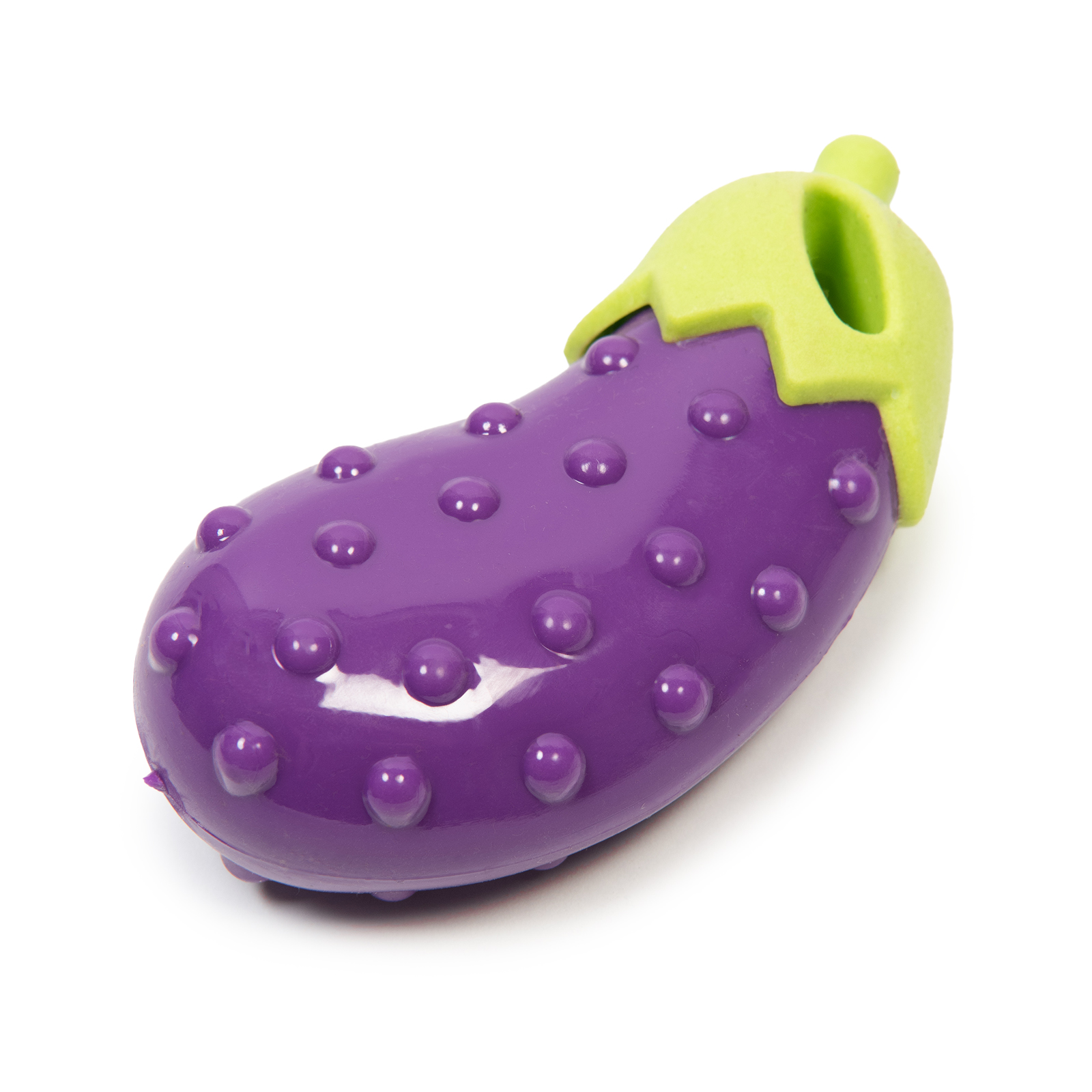 Игрушка для собак Barbaks Баклажан пищит TPR 11см - фото 2