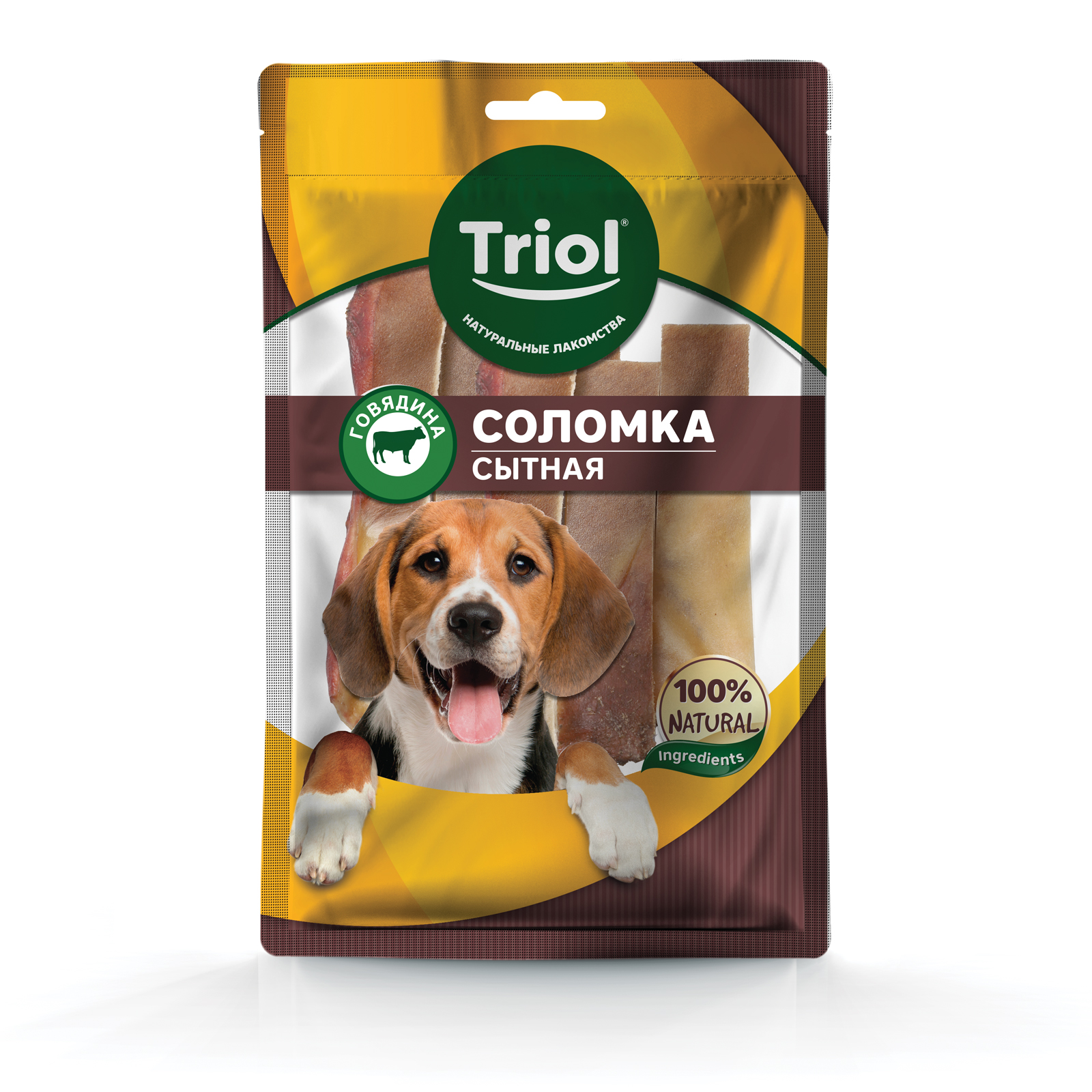 Соломка для собак Triol говяжья сытная 40г - фото 1