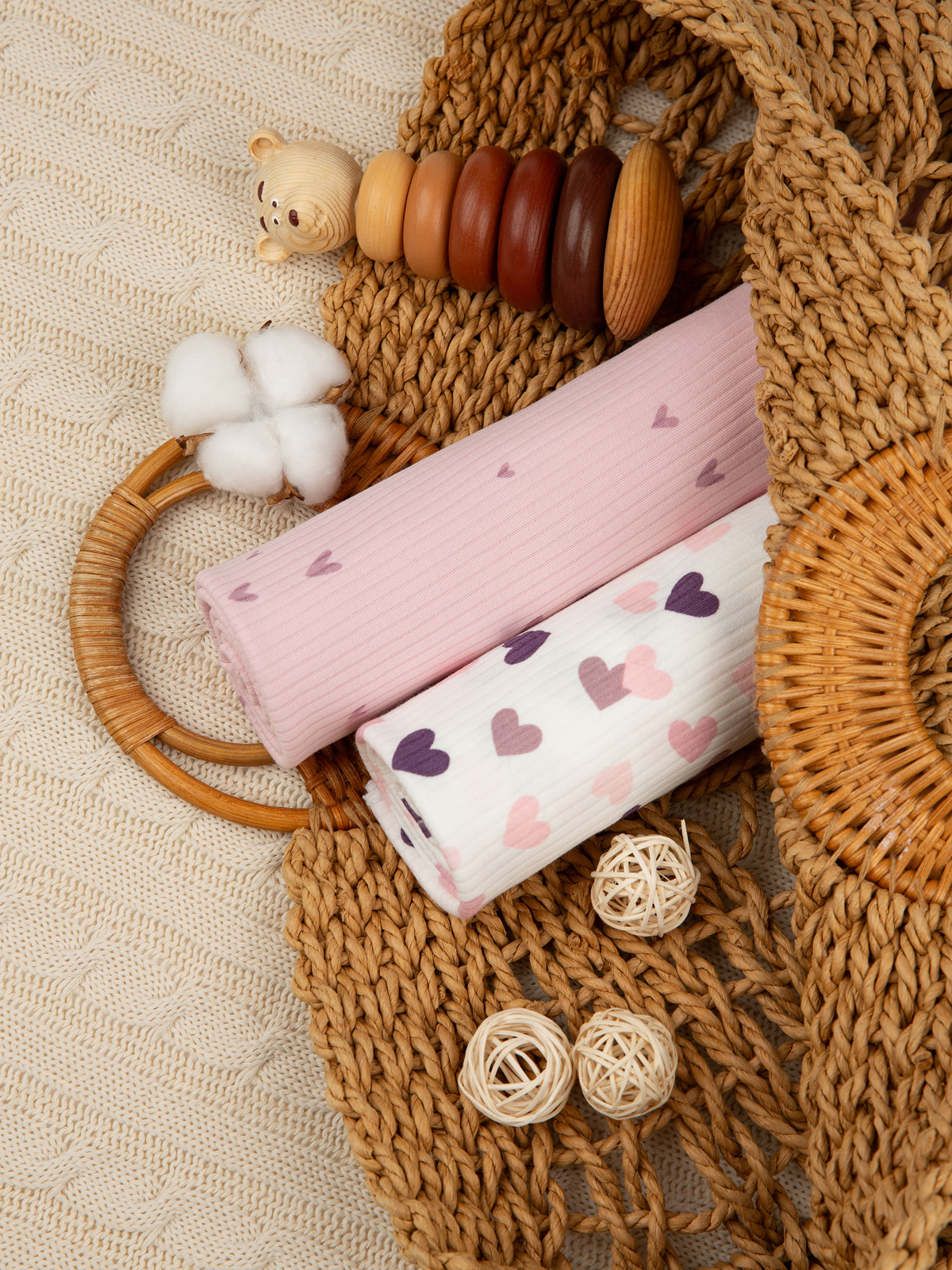 Пелёнка inlovery трикотаж 85х100 см 2 шт. - фото 7