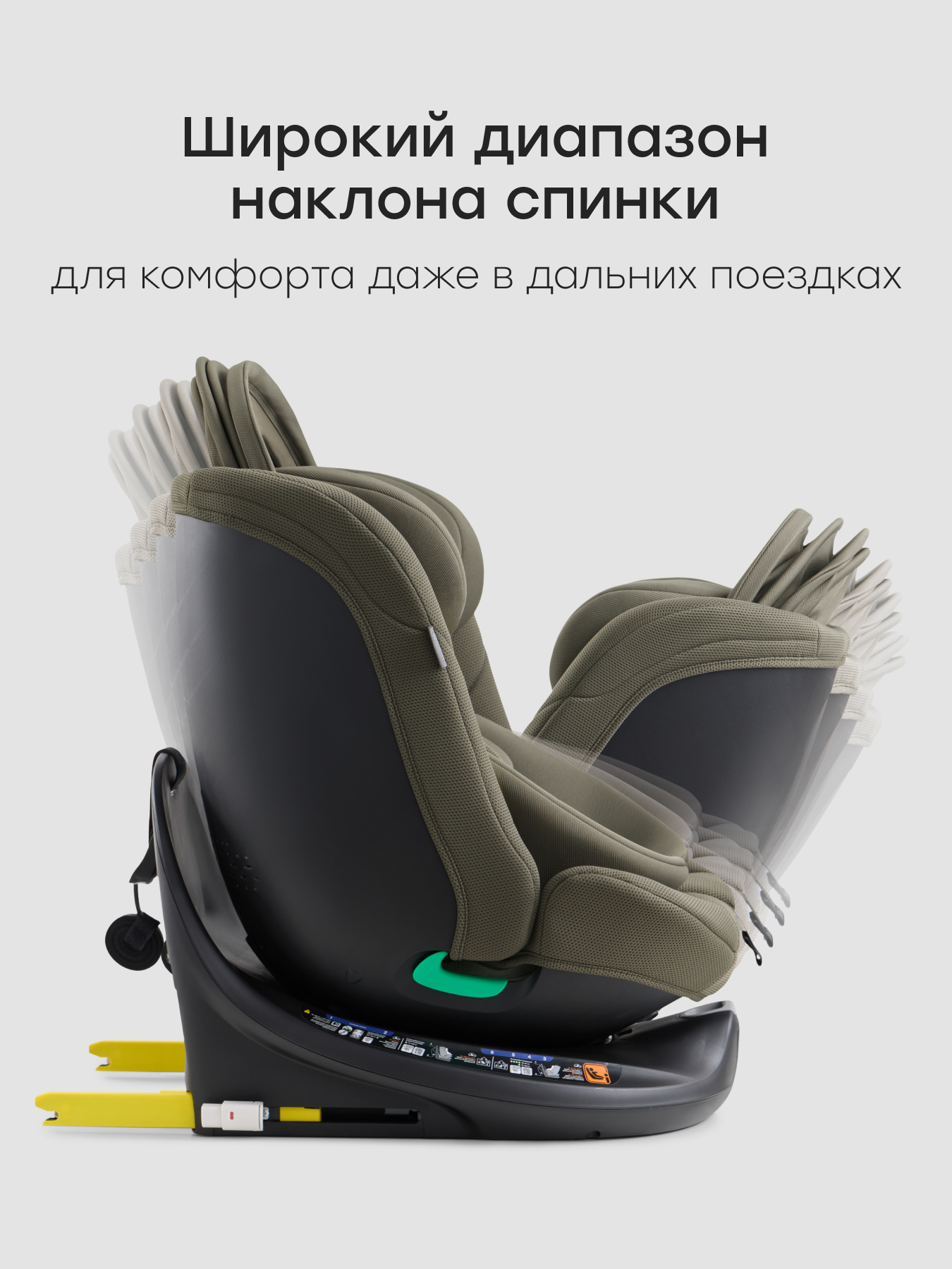 Автокресло Happy Baby Sheltix Isofix 0+/1/2/3 (0-36 кг) зеленый - фото 9