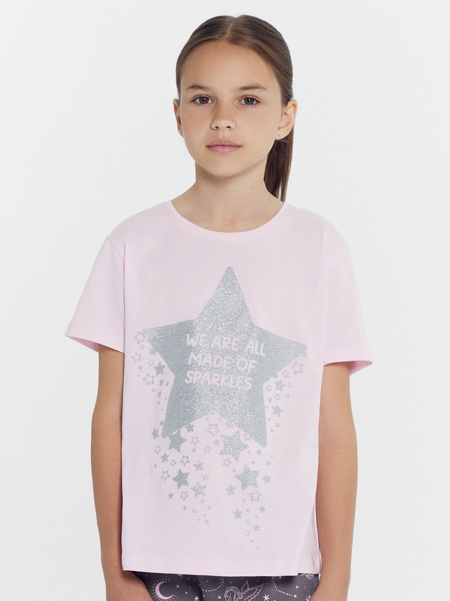 Пижама Mark Formelle (Марк Формэль) 567728/розовое облако +созвездия на сером - фото 5