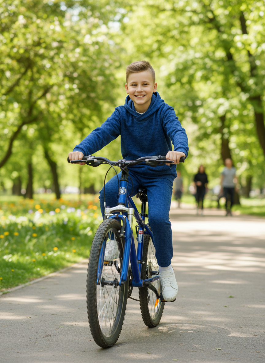 Худи и брюки Утенок 7043кт василек - фото 2