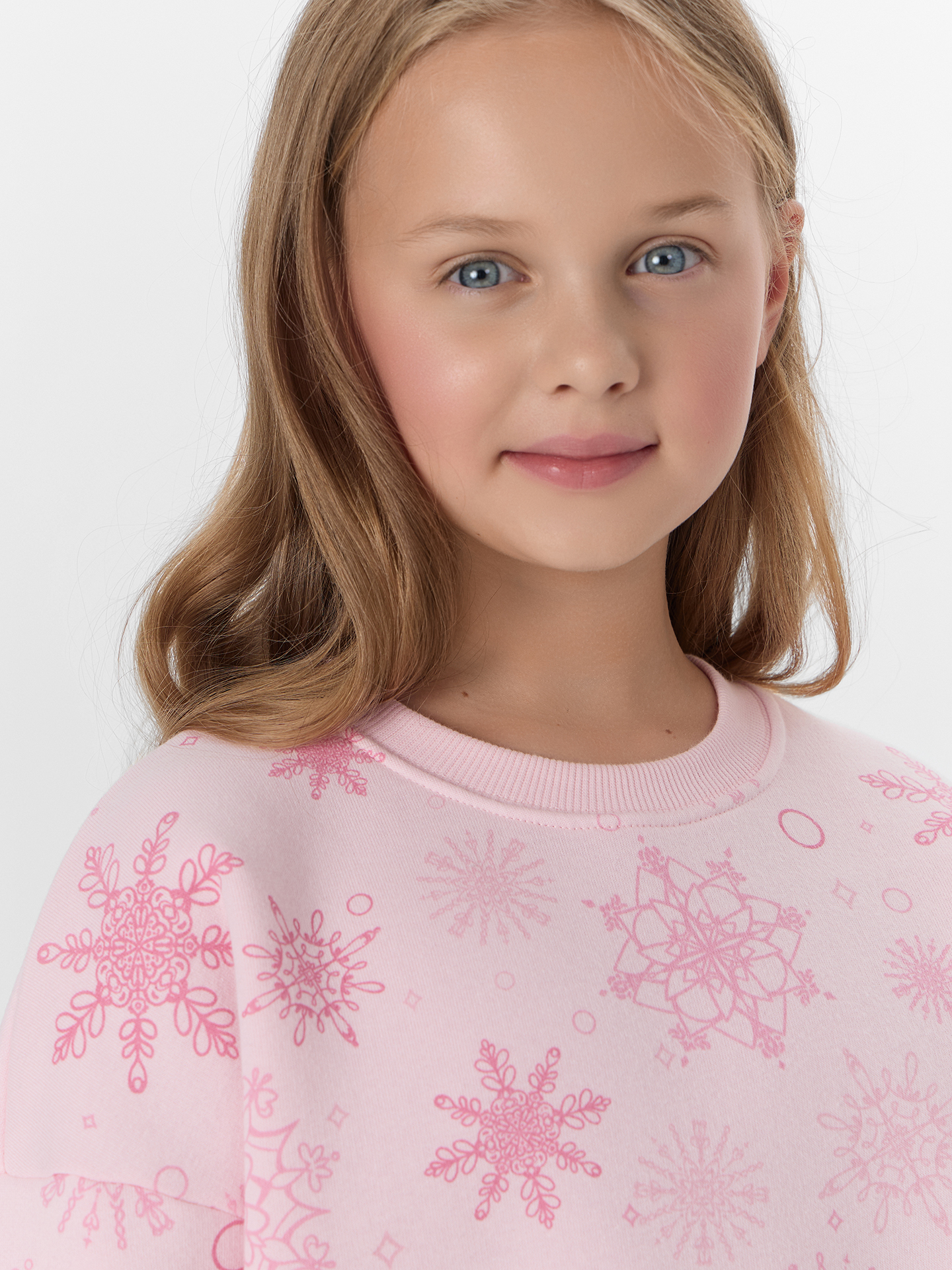 Свитшот Mark Formelle (Марк Формэль) 127897/1/снежинки на розовом нектаре - фото 7