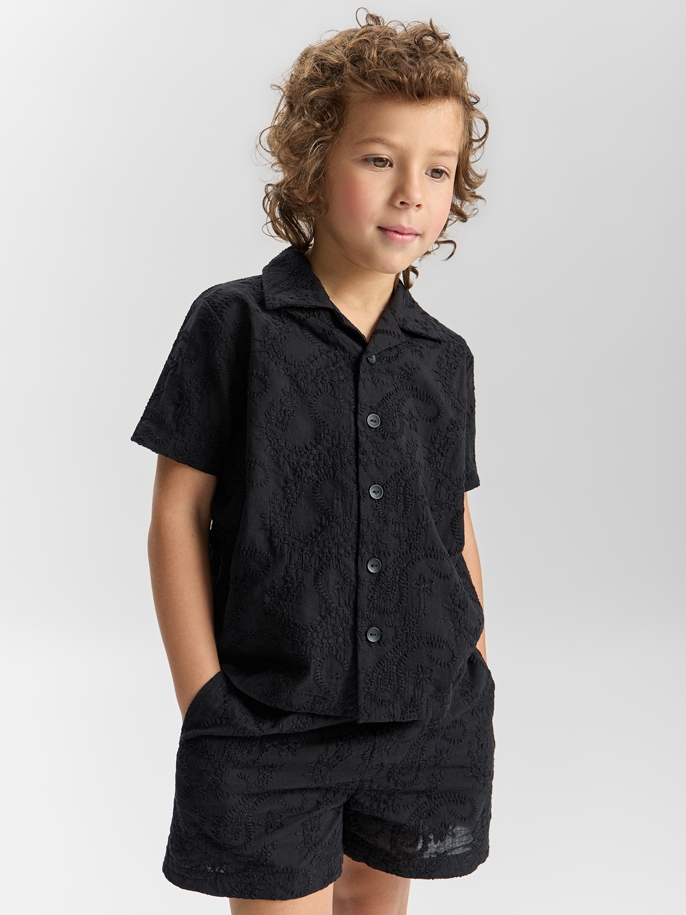 Рубашка и шорты Happy Baby 88681-1_black - фото 1