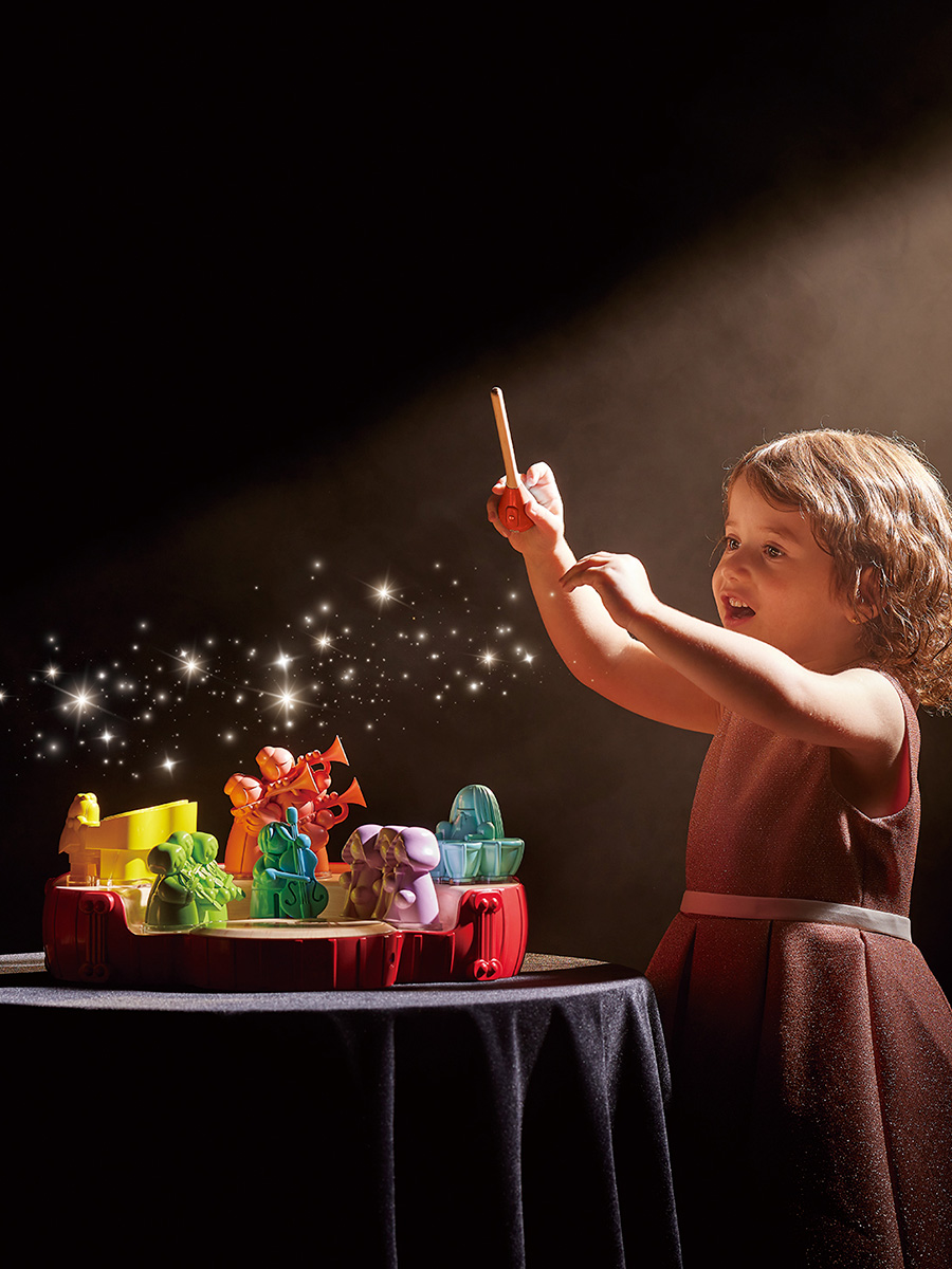 Игрушка музыкальная Hape Мини оркестр пианино, труба, скрипка, барабаны, кларнет - фото 7