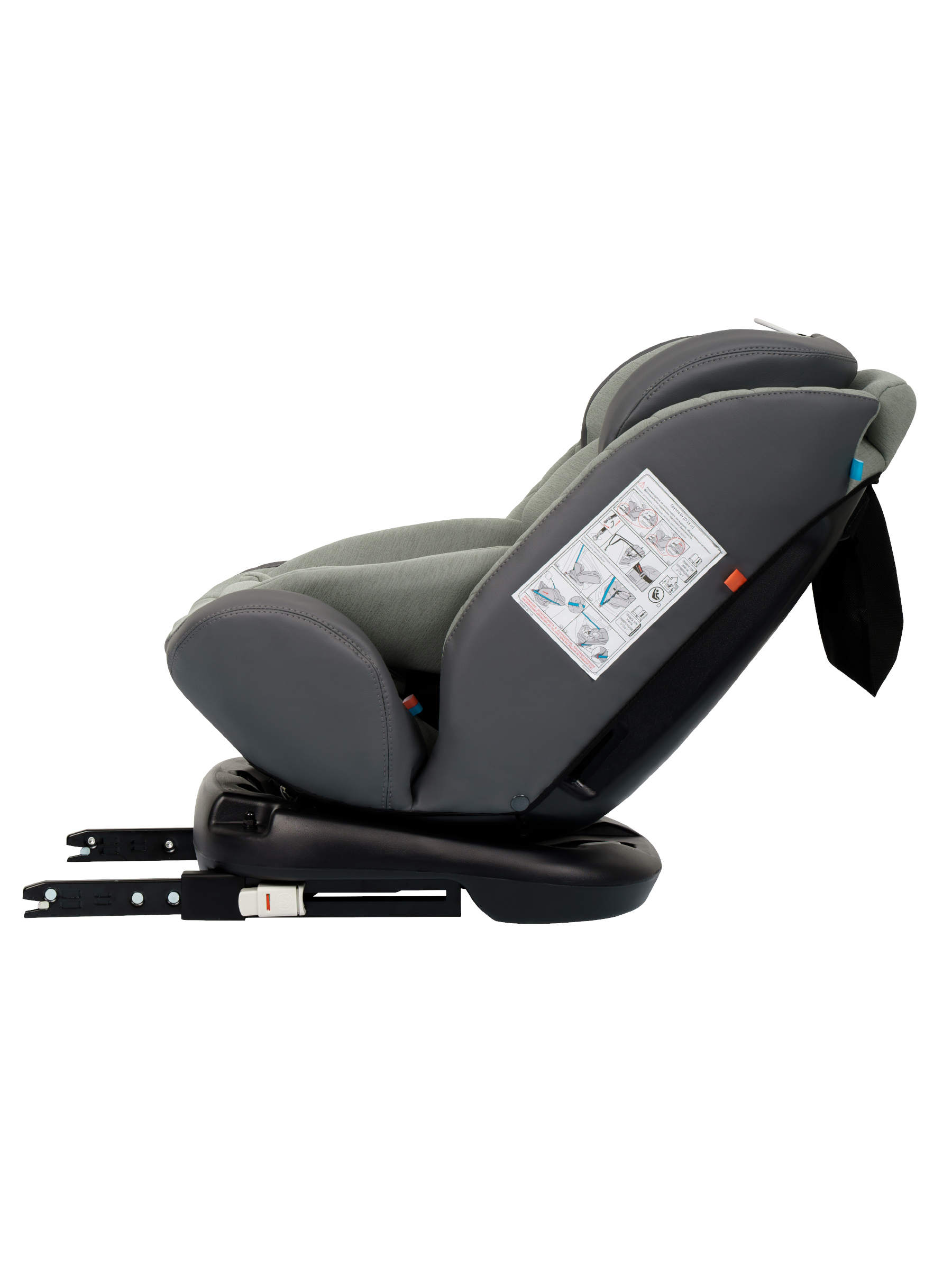 Автокресло Indigo Jovola Fuller, зел.-серая кожа Isofix 0+/1/2/3 (0-36 кг) зеленый - фото 21