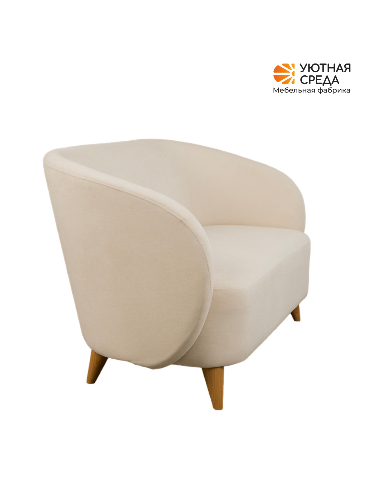 Диван Уютная среда бежевый велюр бежевый - фото 16