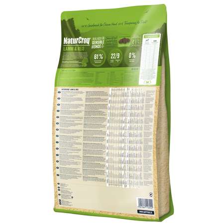 Корм для собак Happy Dog Premium NaturCroq ягненок-рис 15кг