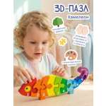 Пазл Alatoys Хамелеон деревянный в ассортименте