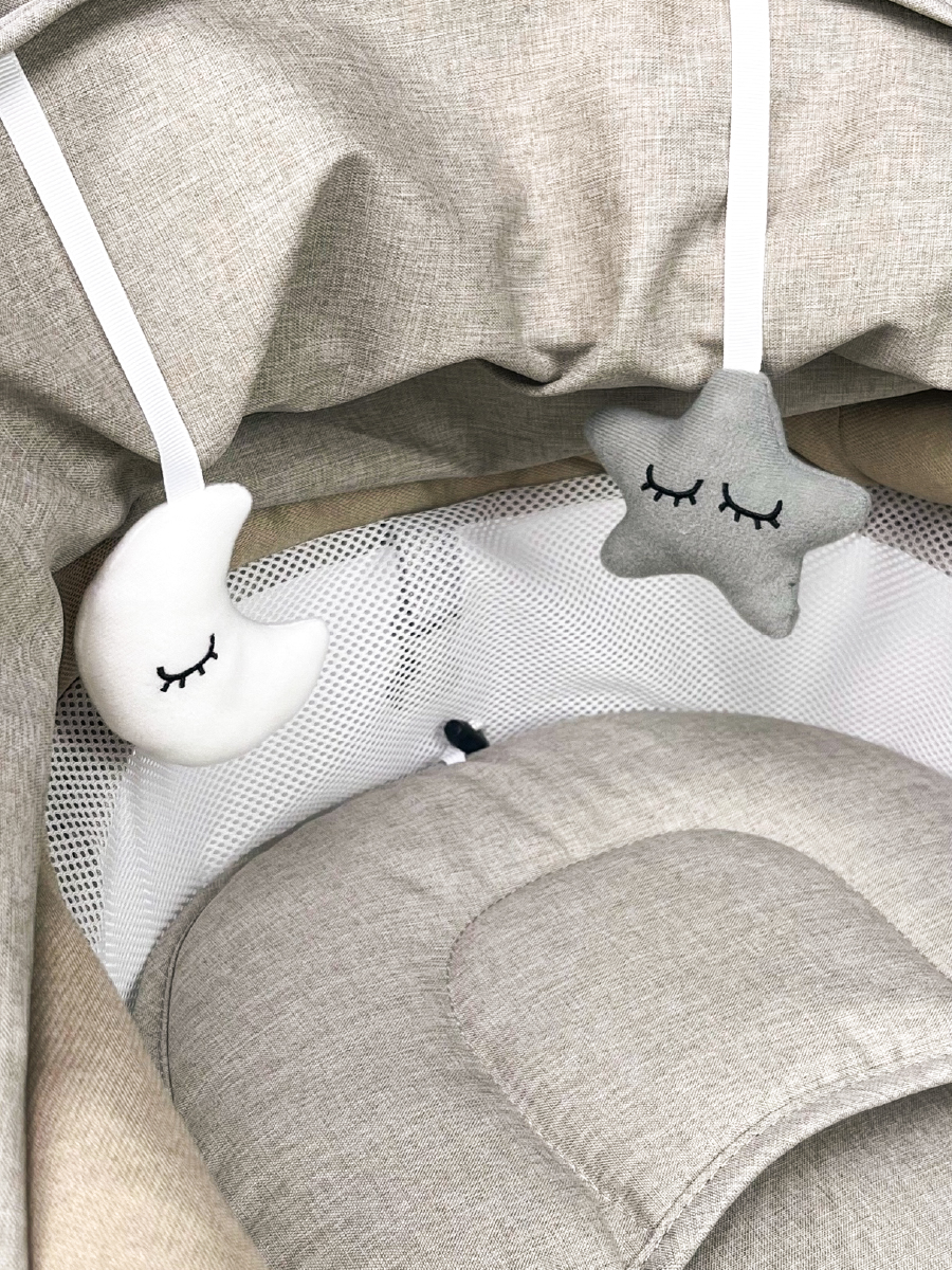 Шезлонг CINLANKIDS бежевый - фото 6