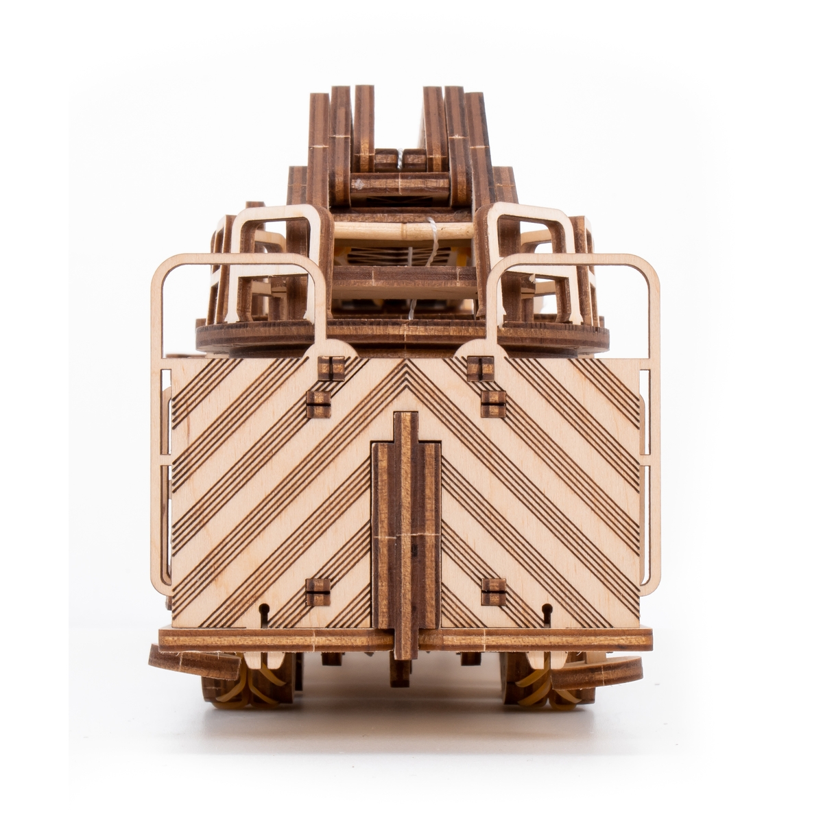 Конструктор Eco Wood Art Пожарная машина деревянный 439 дет. - фото 19