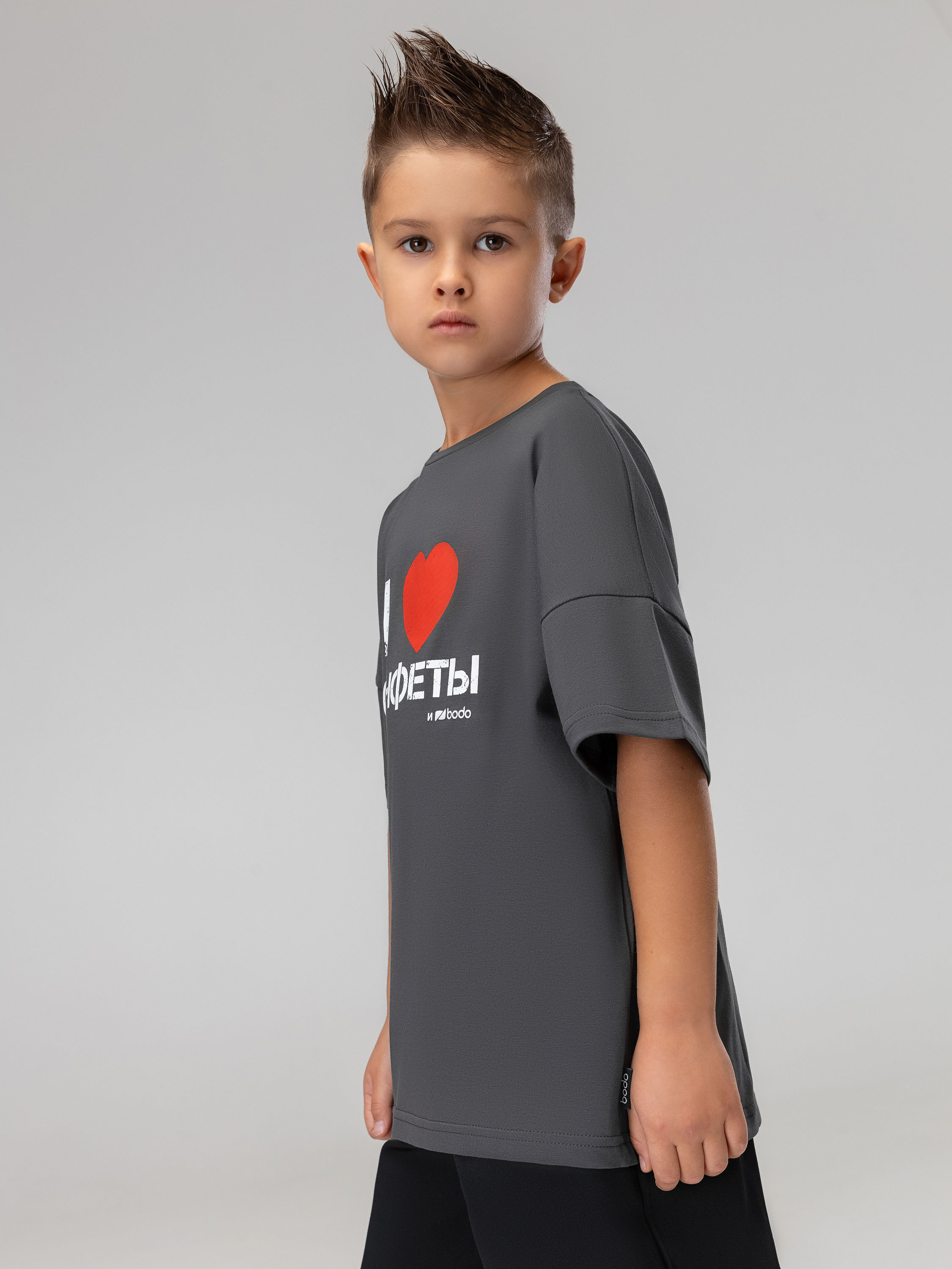 Футболка Bodo 4-475MU_серый - фото 4