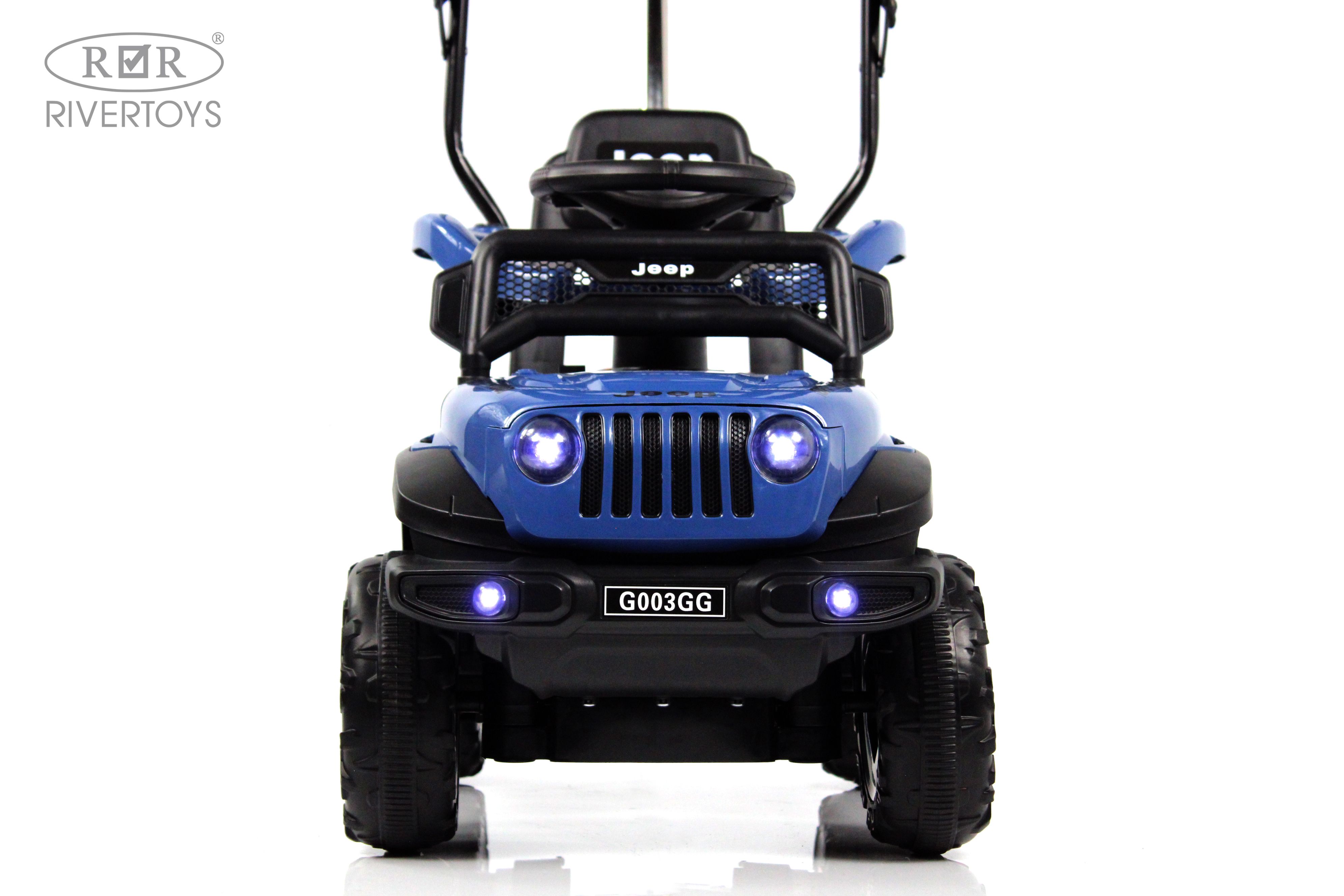 Электромобиль RIVERTOYS G003GG-BLUE С пультом ДУ - фото 2