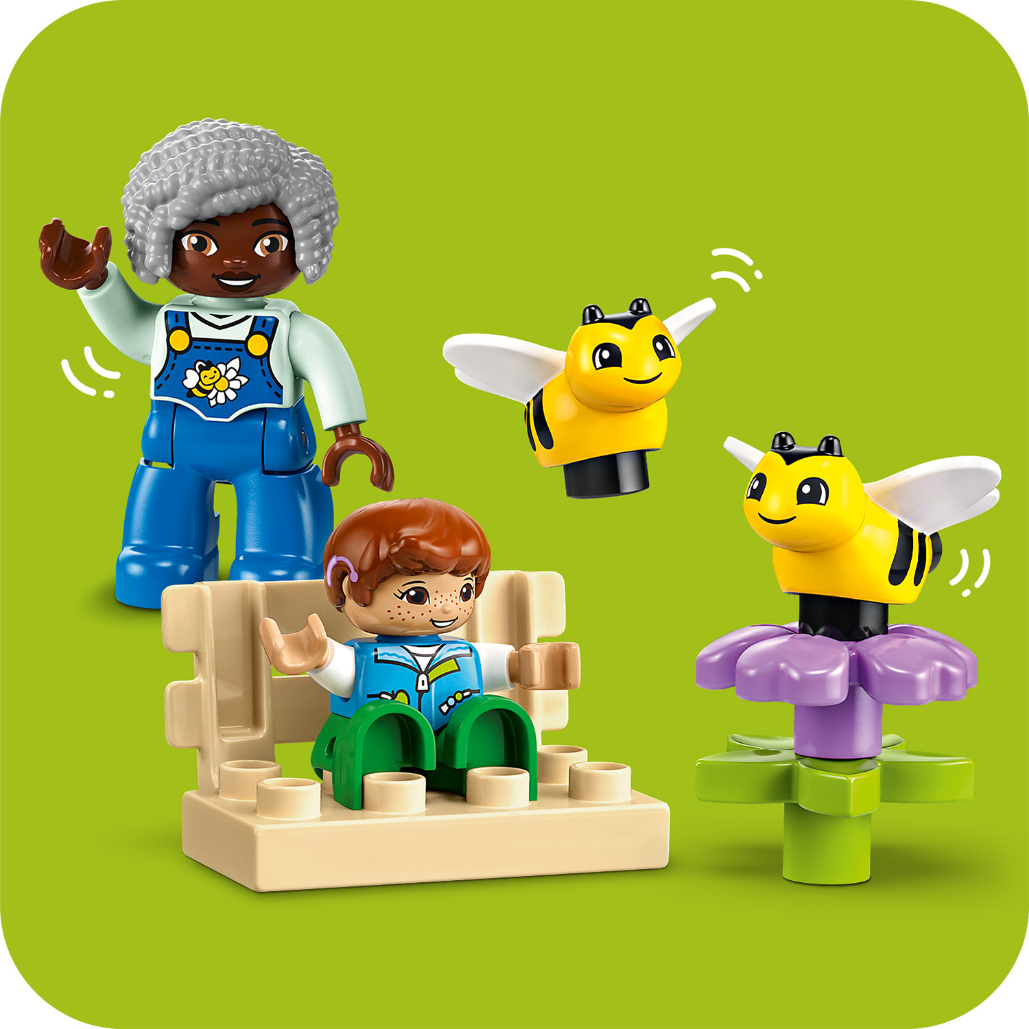 Конструктор LEGO DUPLO Уход за пчелами и ульями блочный - фото 7