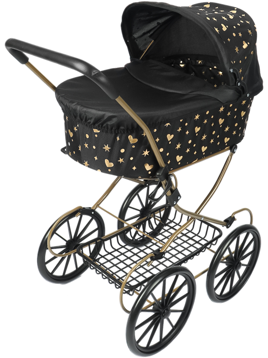 Коляска-люлька для кукол Рыжий кот 9673-GN - фото 1