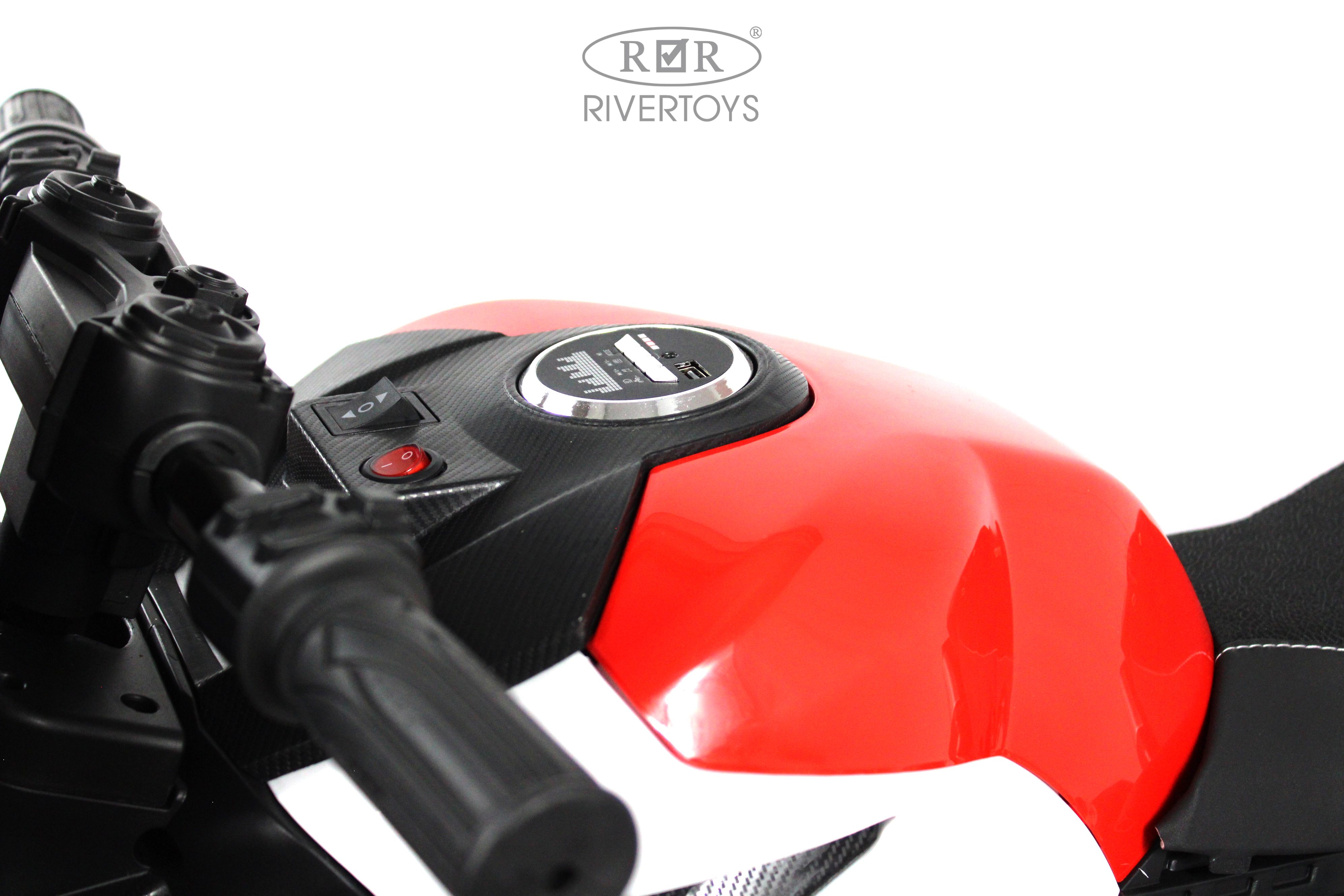Электромотоцикл RIVERTOYS М777БХ-RED - фото 11