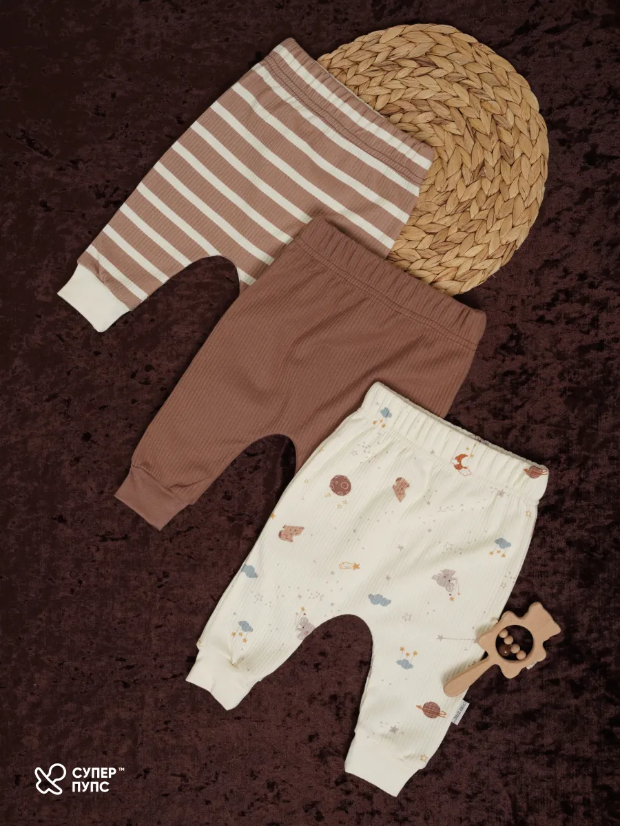 Штанишки 3 шт Супер Пупс нбр/3пр/шт/sk21/полоска/сон - фото 11