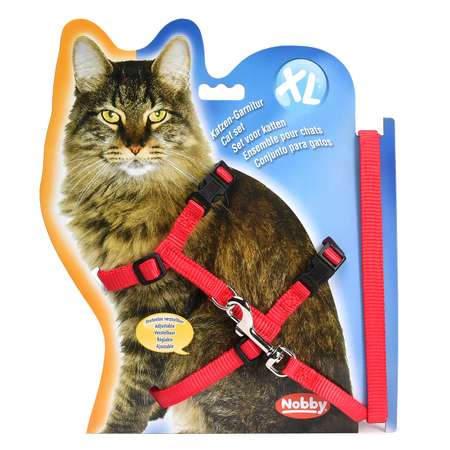 Шлейка для кошек Nobby больших Красная 78092-01