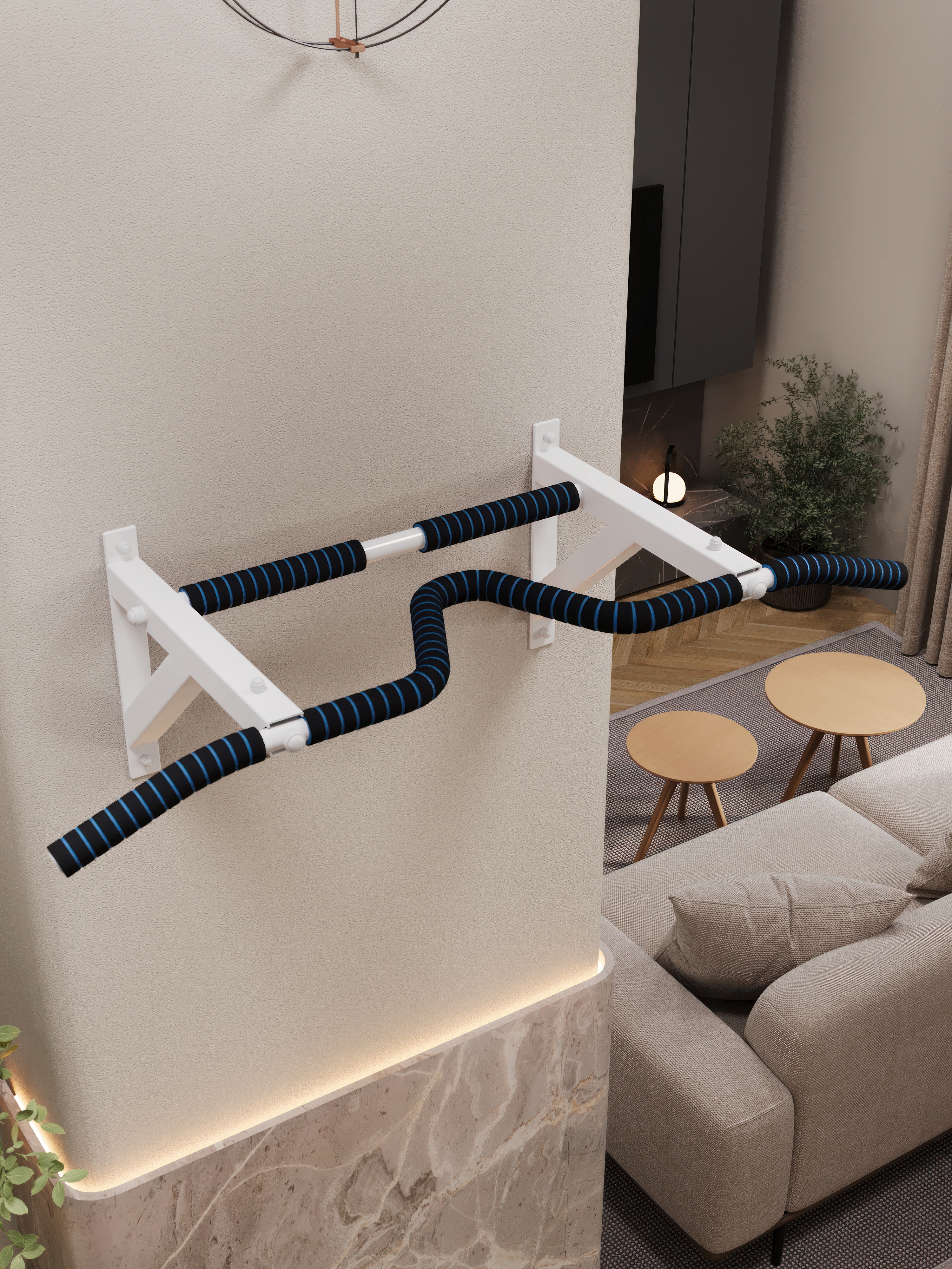 Турник настенный VENOM COMFORT с неопреновыми ручками - фото 3