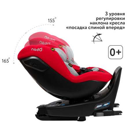 Автокресло nado Garnet red Isofix 0+/1 (0-18 кг)