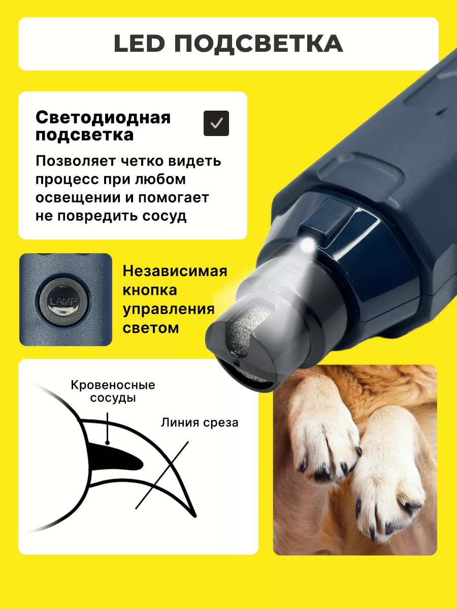 Гриндер когтерезка SuperPets для кошек и собак - фото 4
