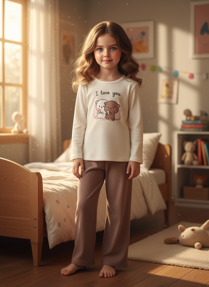 Пижама MiloTa КДЛ08/коричневый - фото 2