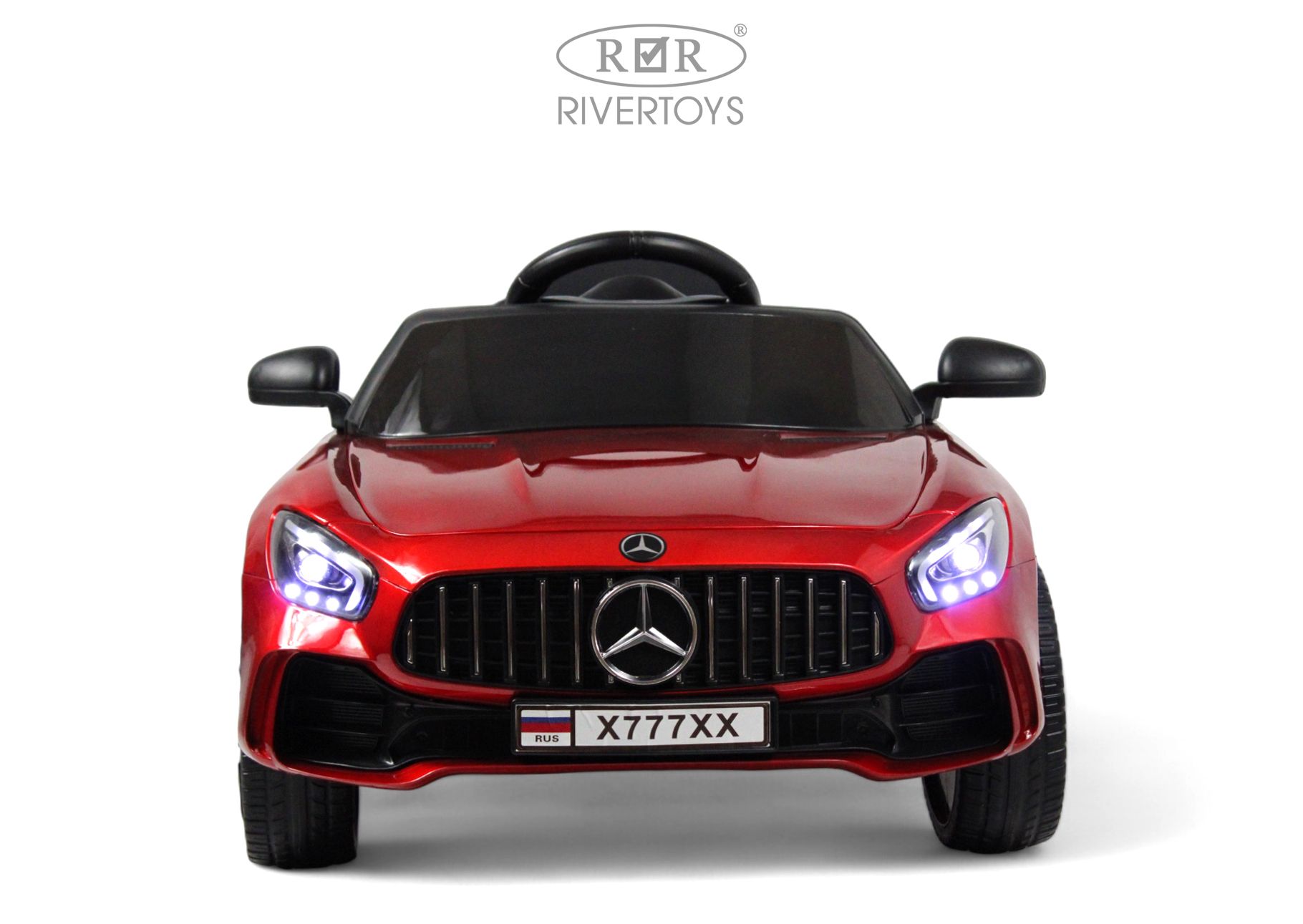 Электромобиль RIVERTOYS Mercedes X777XX-AMG-RED-GLANEC С пультом ДУ - фото 19