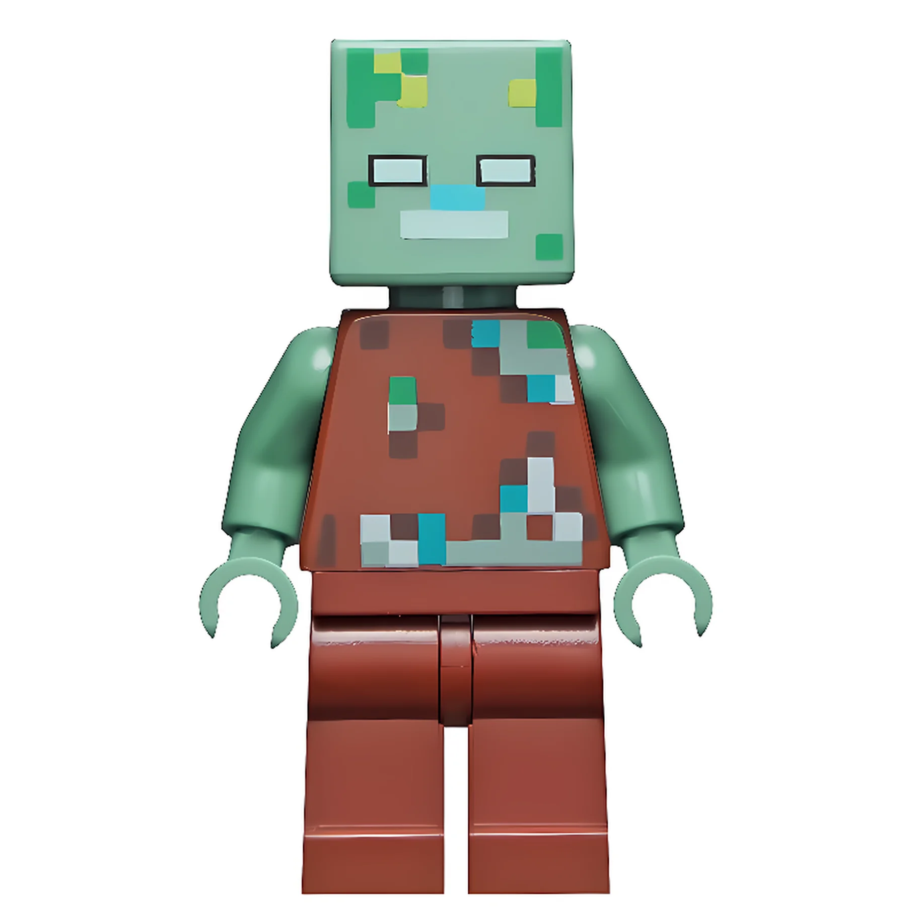 Фигурка LEGO Minecraft Drowned Zombie - фото 1