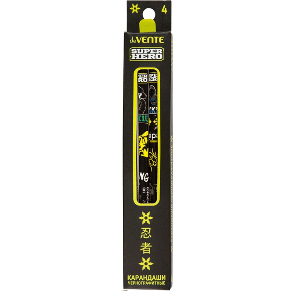 Карандаши чернографитные deVENTE 4 шт. - фото 1
