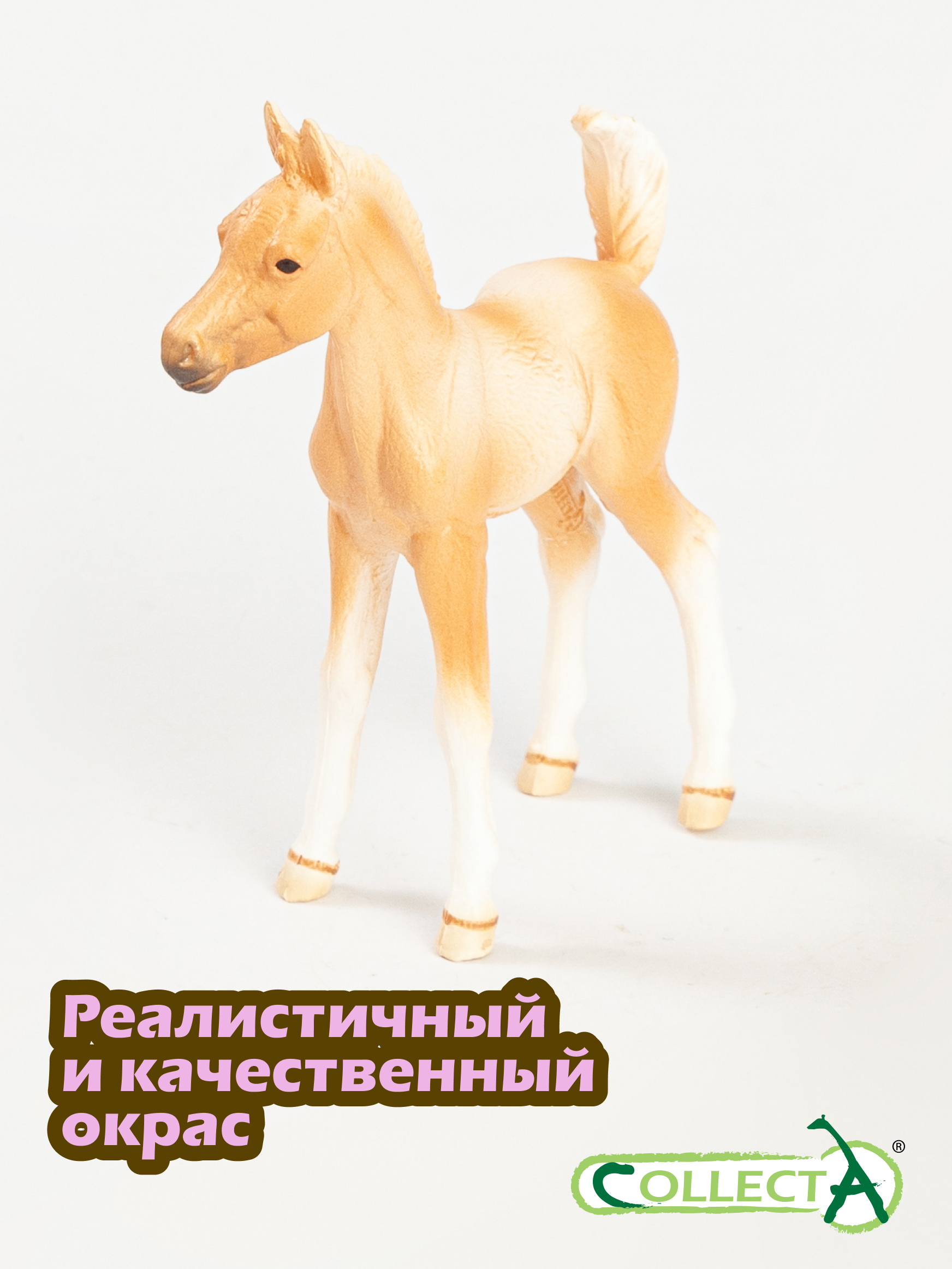 Фигурка Collecta Жеребёнок Пинто Паломино - фото 4