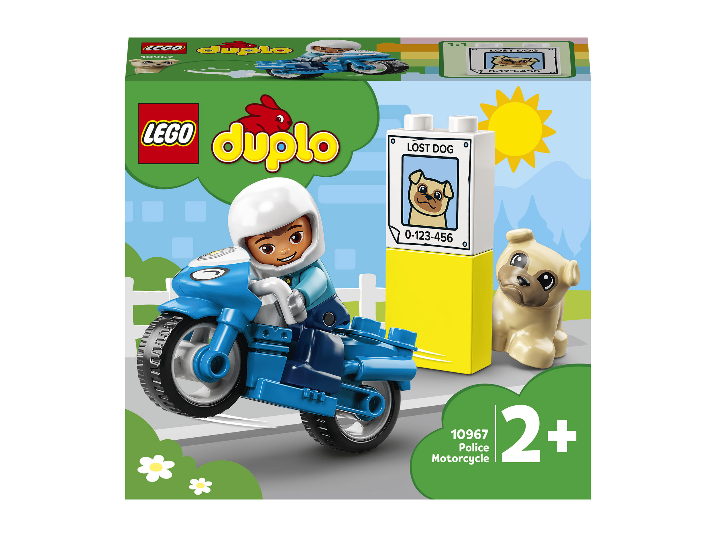 Конструктор LEGO DUPLO Town Полицейский мотоцикл 5 дет. - фото 8