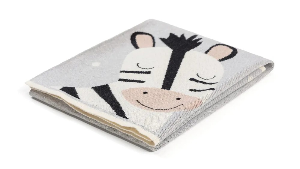 Плед askona kids Zebra (Зебра) 100 x 80 см хлопок - фото 6