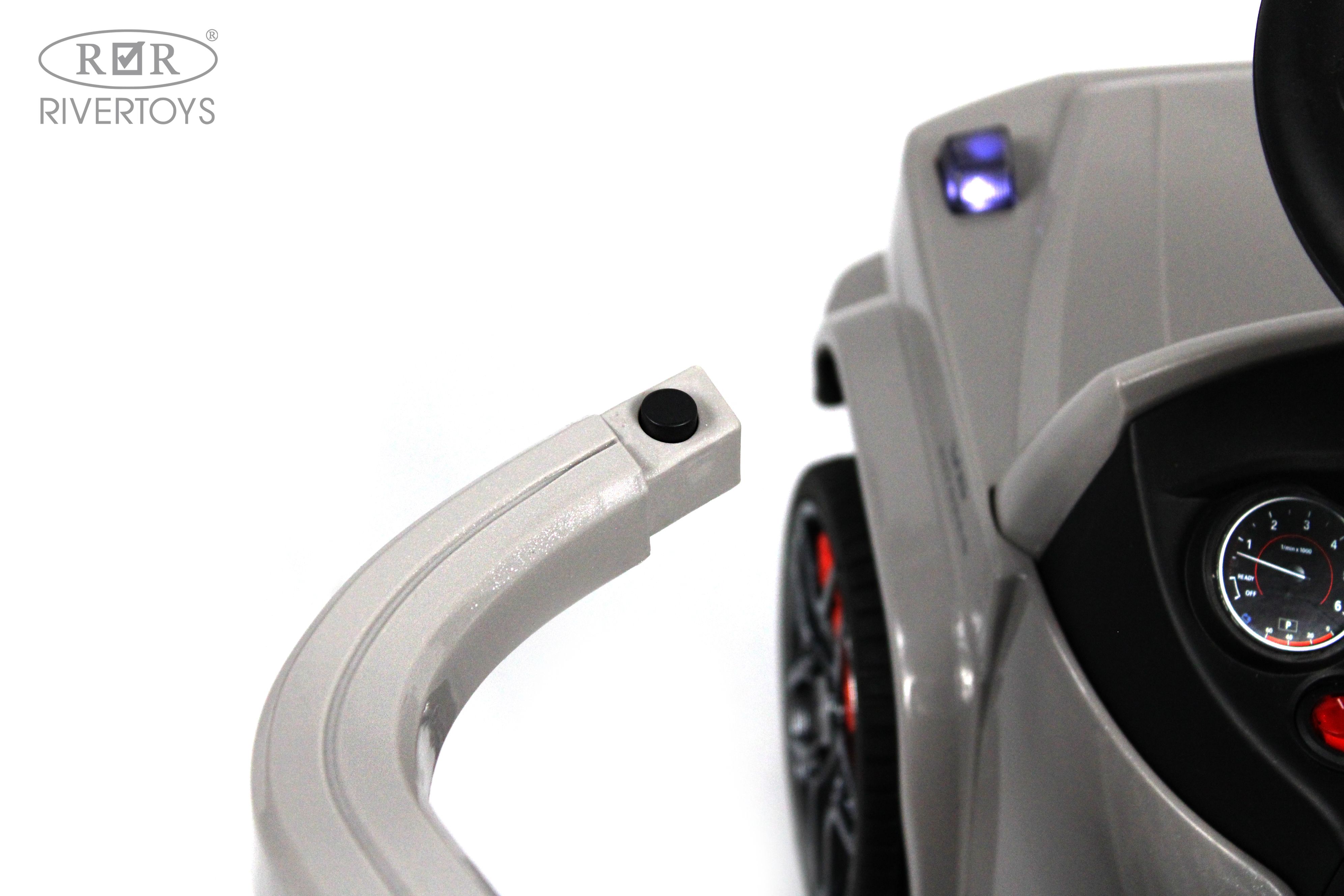 Электромобиль RIVERTOYS Mercedes Z001ZZ-A-GREY-DIAMOND С пультом ДУ - фото 25