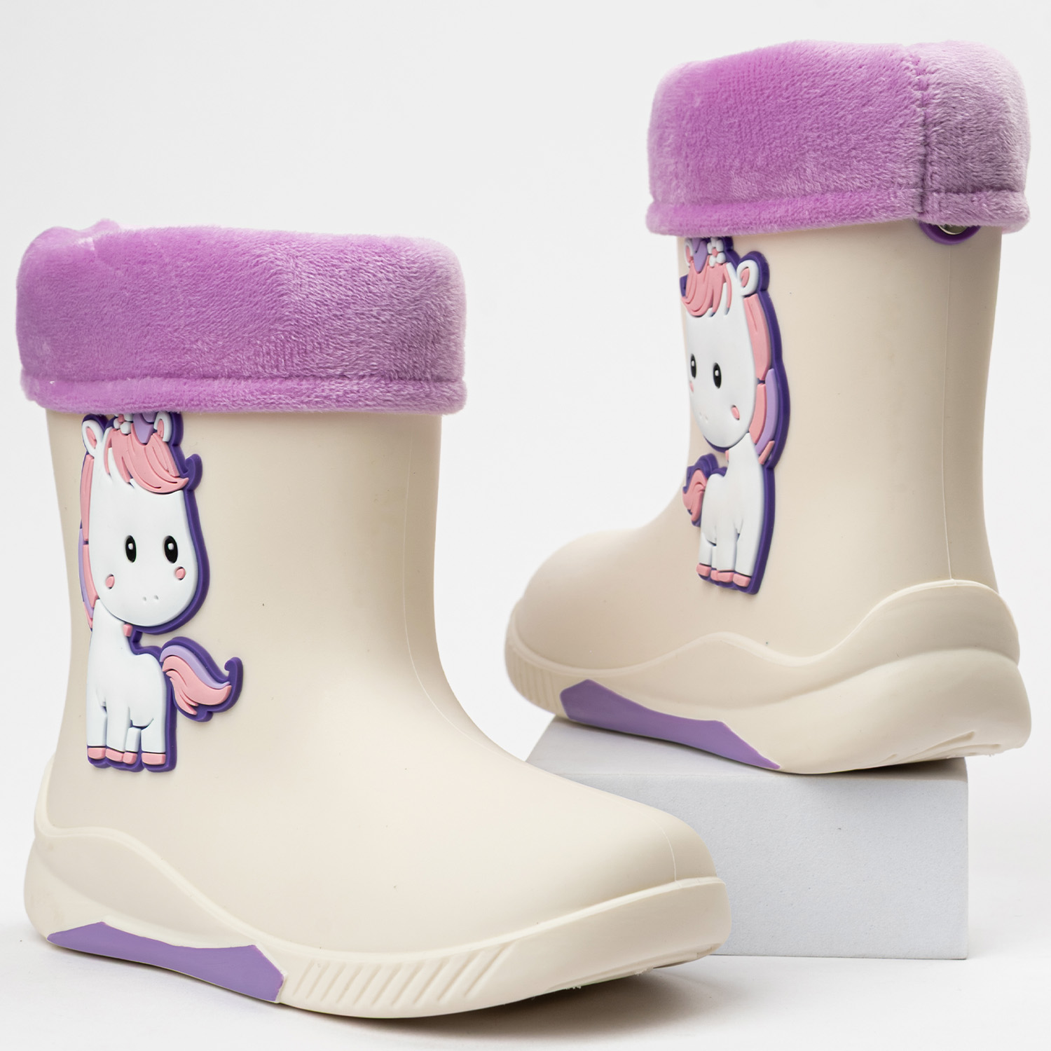 Резиновые сапоги TikkaGo 7B03_2025-03_white-lilac - фото 2