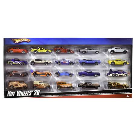 Игровой набор Hot Wheels из 20 машинок 1:64 в ассортименте