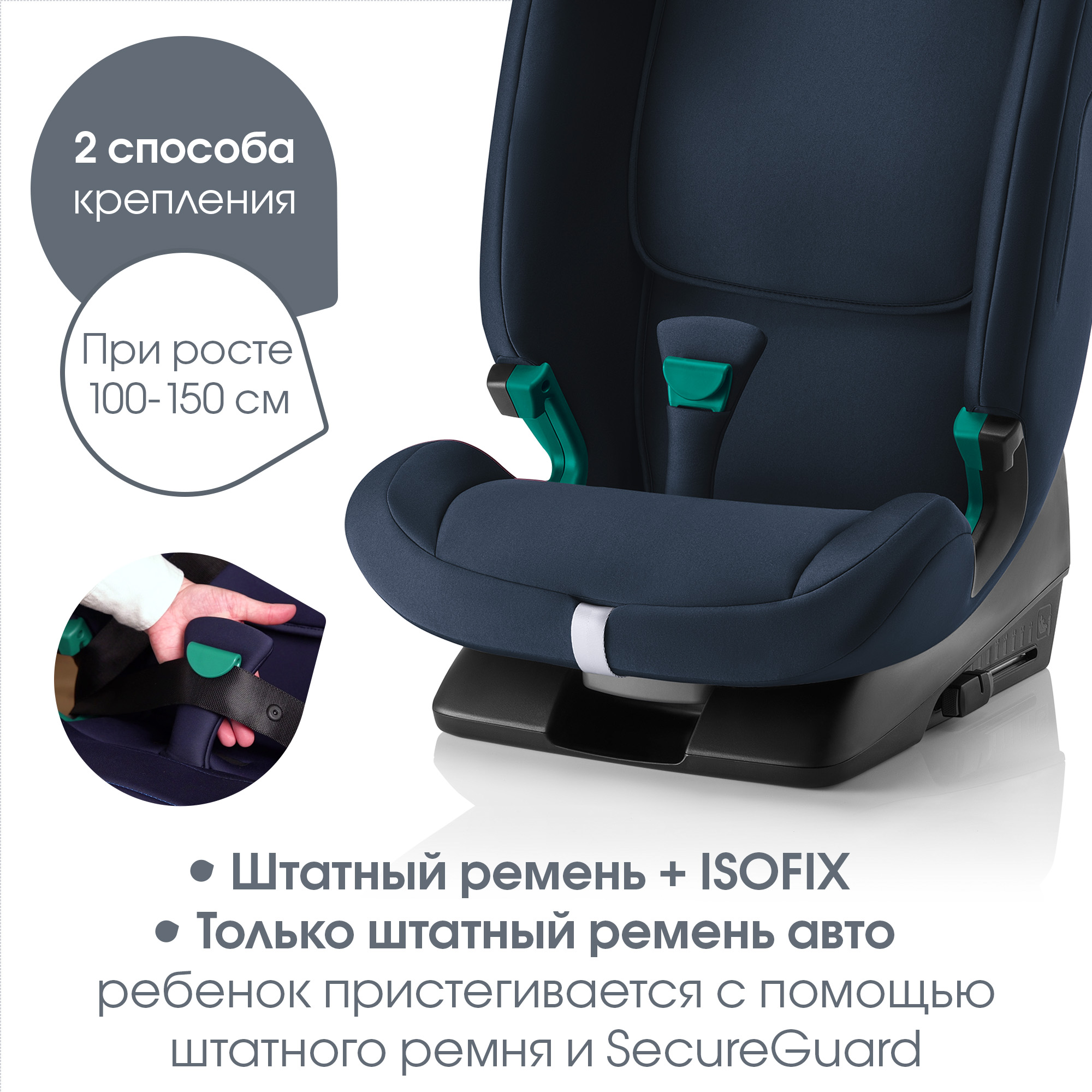 Автокресло Britax Roemer Evolvafix Isofix 1/2/3 (9-36 кг) - фото 8