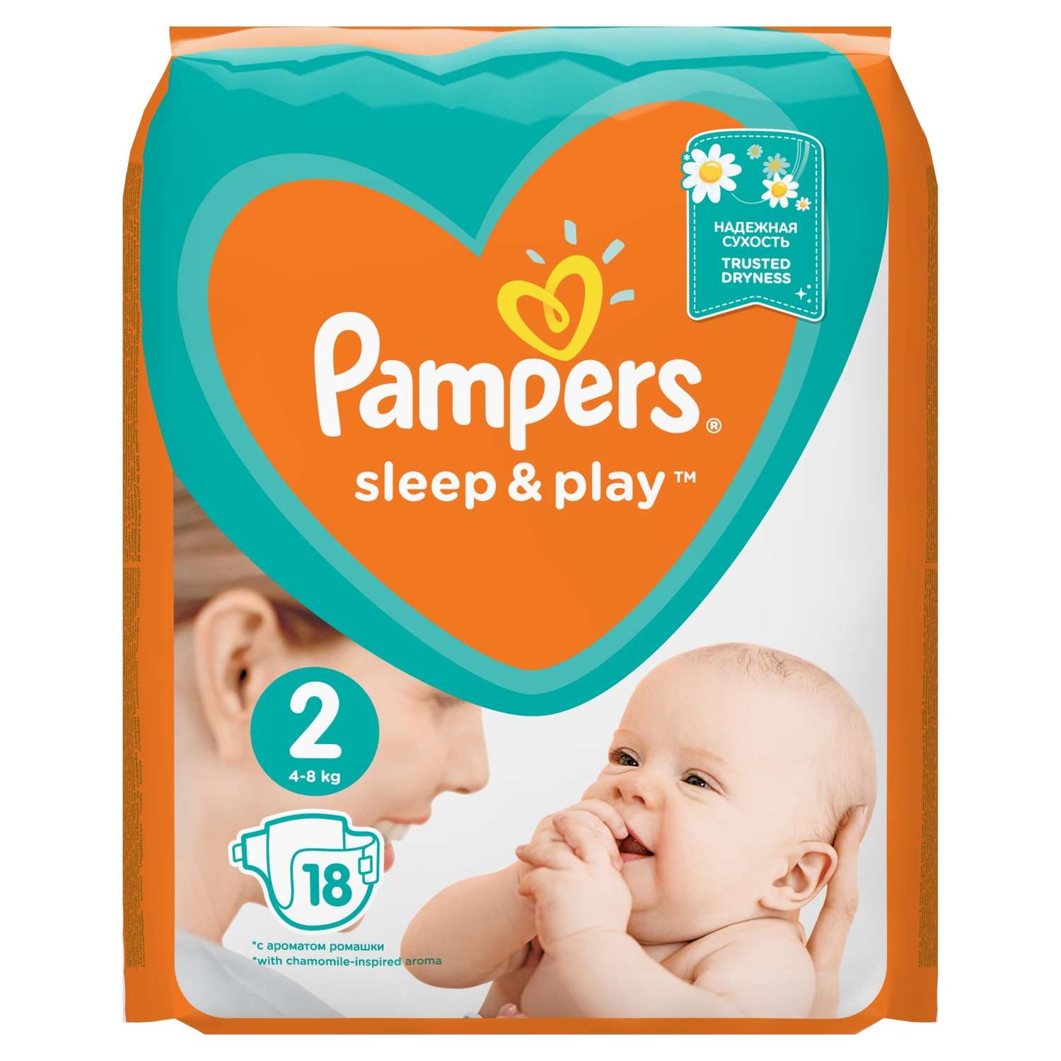 Подгузники Pampers Sleep and Play 2 (4-8 кг) 18 шт. - фото 2