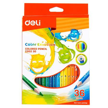 Карандаши цветные Deli 36 шт.