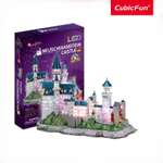 Пазл CubicFun Замок Нойшванштайн с LED свет 3D