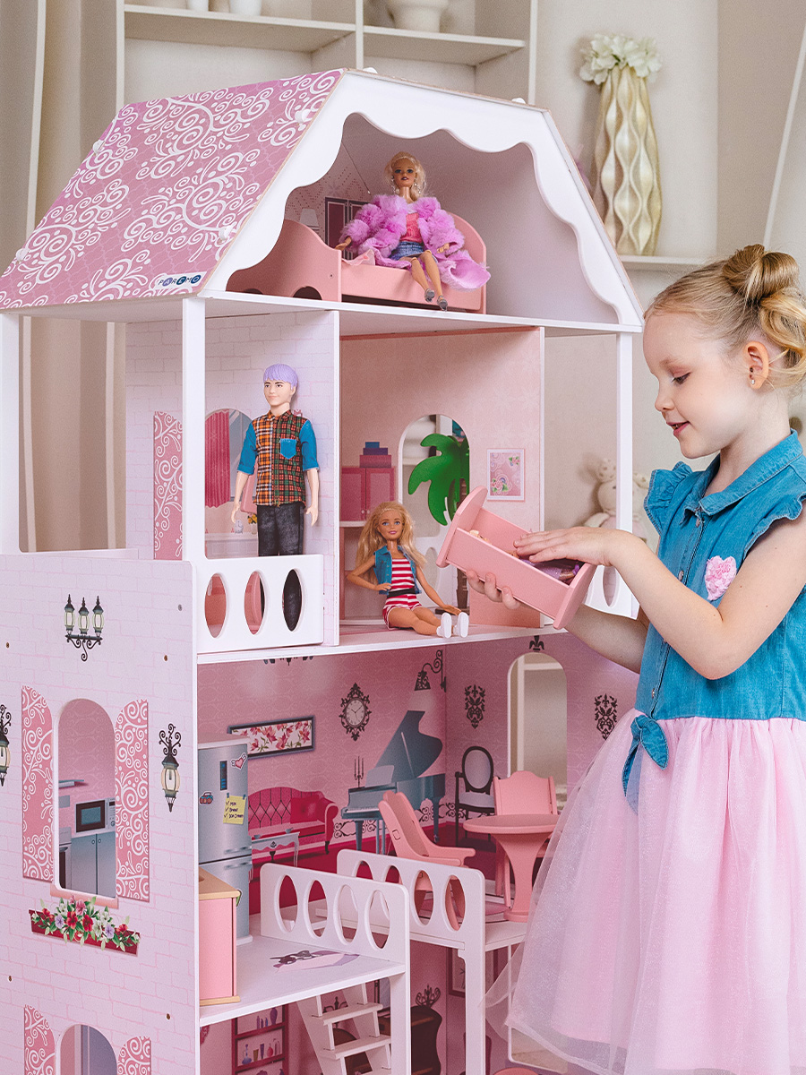 Домик для кукол PAREMO 135 см с мебелью PD318 - фото 5