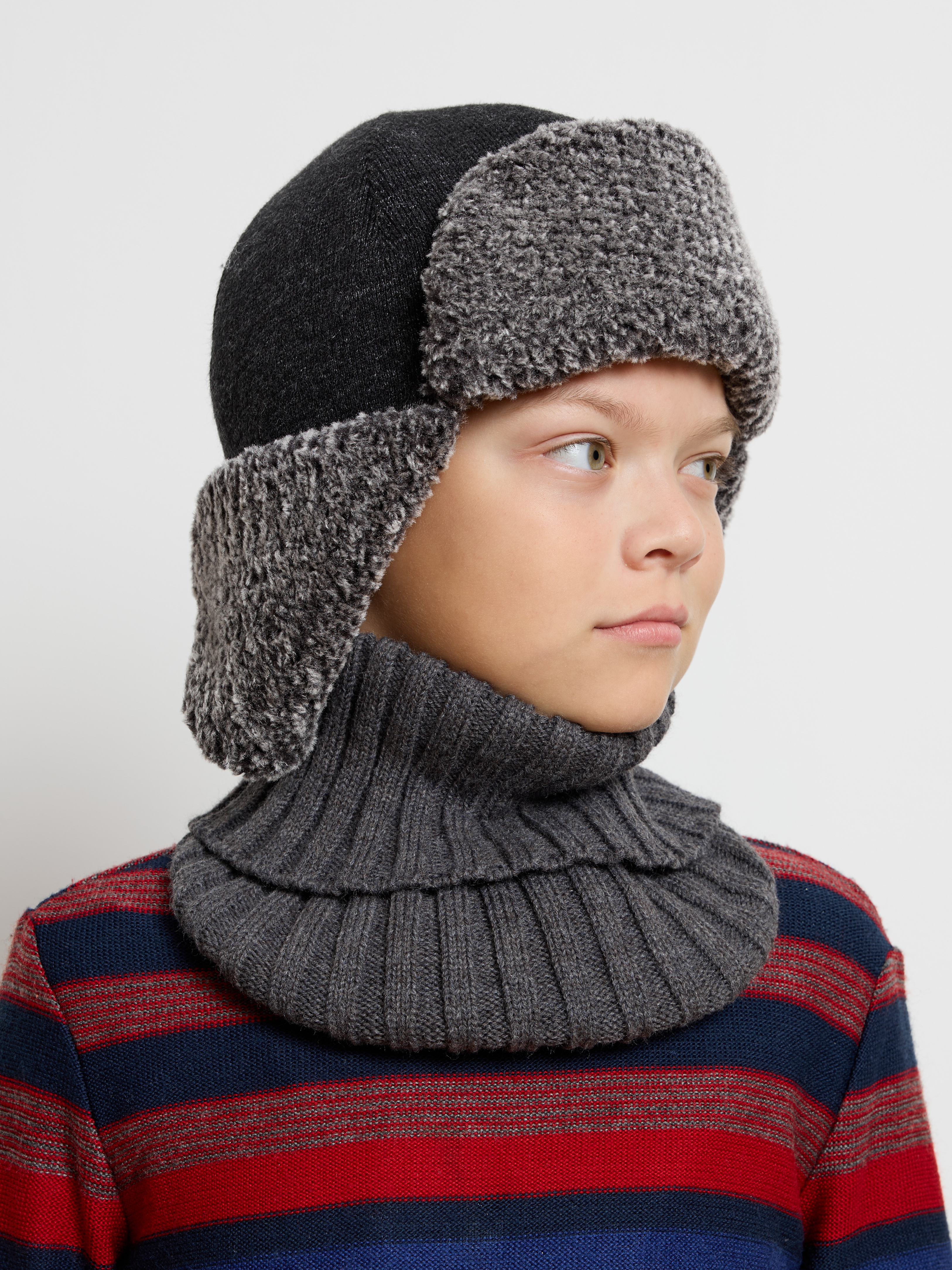 Шапка-ушанка Starkoff Kids Д500905 - фото 20