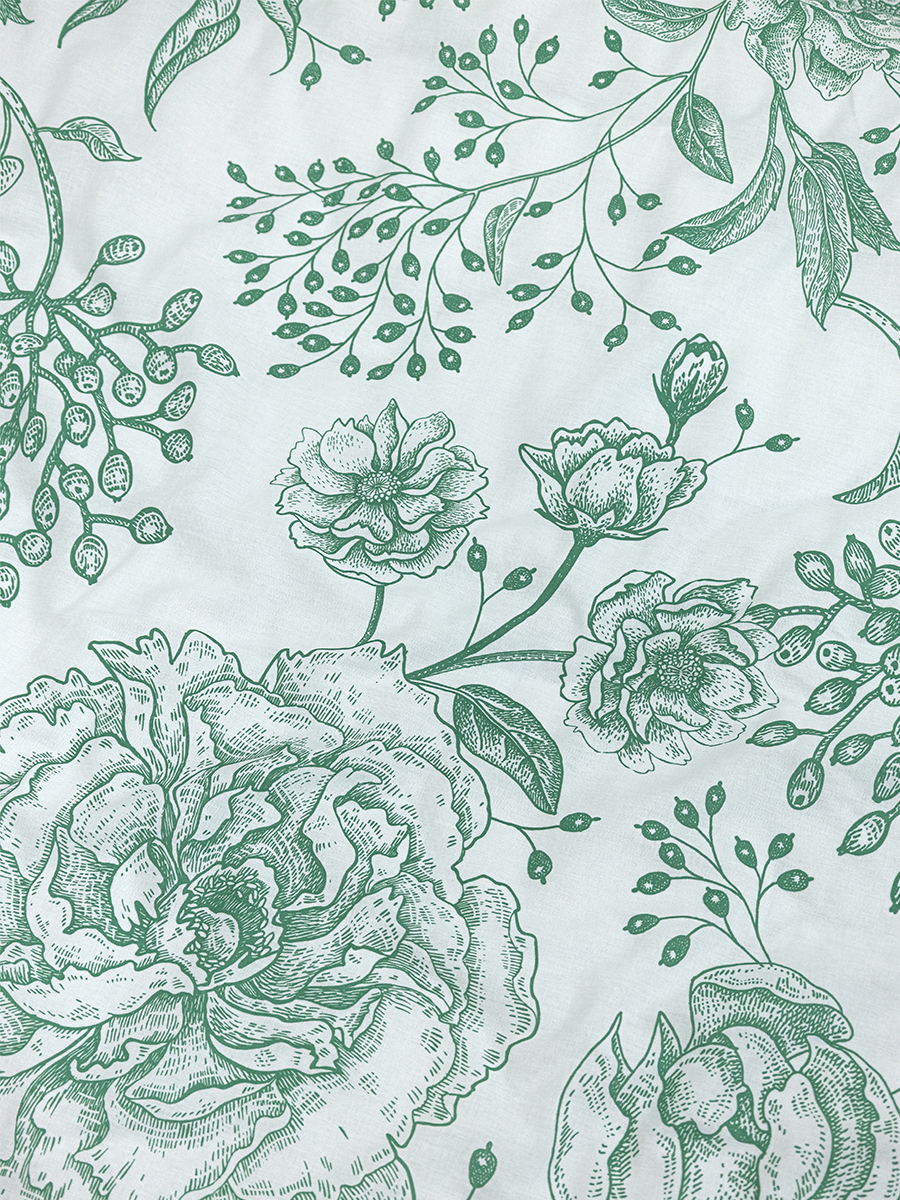 Комплект постельного белья BRAVO поплин Розалинд евро 4 предм. - фото 10