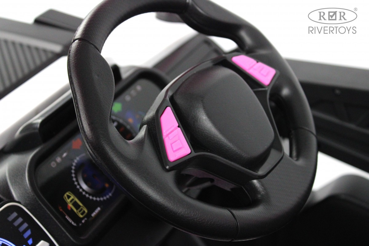 Электромобиль RIVERTOYS F888FF-A-PINK С пультом ДУ - фото 2